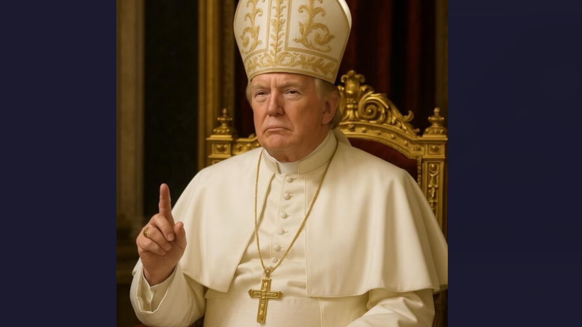 Trump a publicat un portret al său îmbrăcat ca Papa. "Mi-ar plăcea să fiu Papă. Asta ar fi alegerea mea numărul unu"