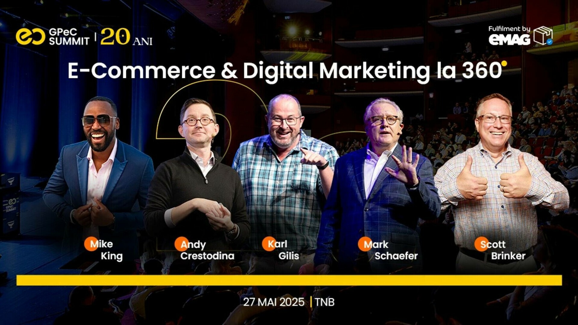 Agenda GPeC SUMMIT 26-27 Mai: 2 Masterclass-uri, 19 speakeri, Expo și content practic despre E-Commerce și Digital Marketing