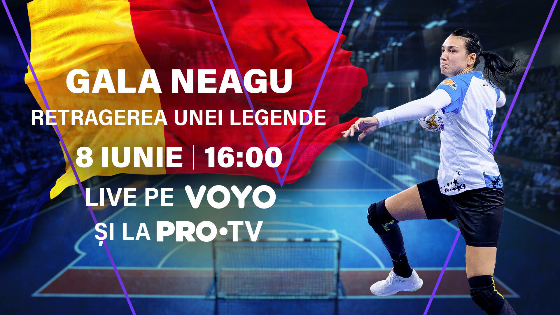 Ultimul meci al handbalistei Cristina Neagu va fi transmis, în direct, duminică, 8 iunie, la PRO TV și pe VOYO