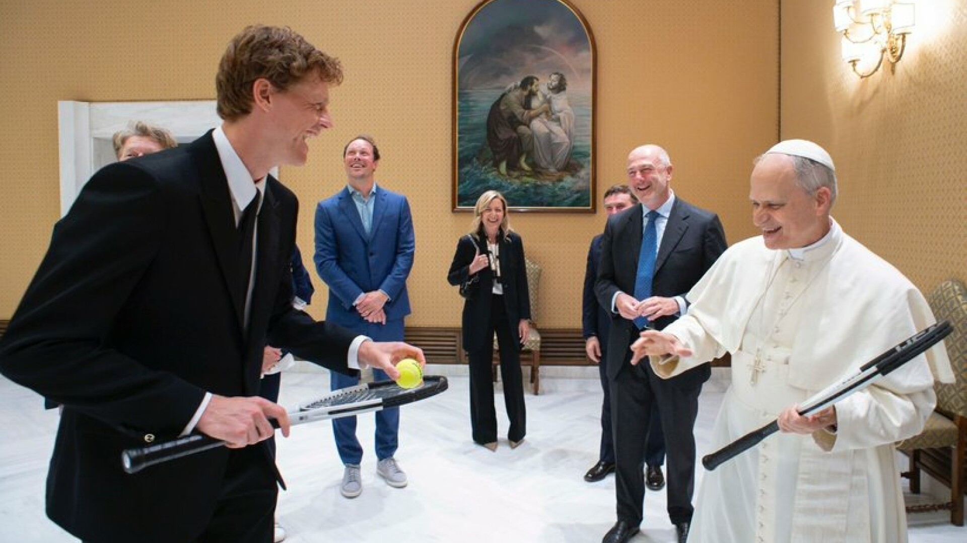 „Păcătosul” din tenis l-a vizitat pe Papa Leon. Ce i-a propus Jack Sinner. „Mai bine nu”. VIDEO