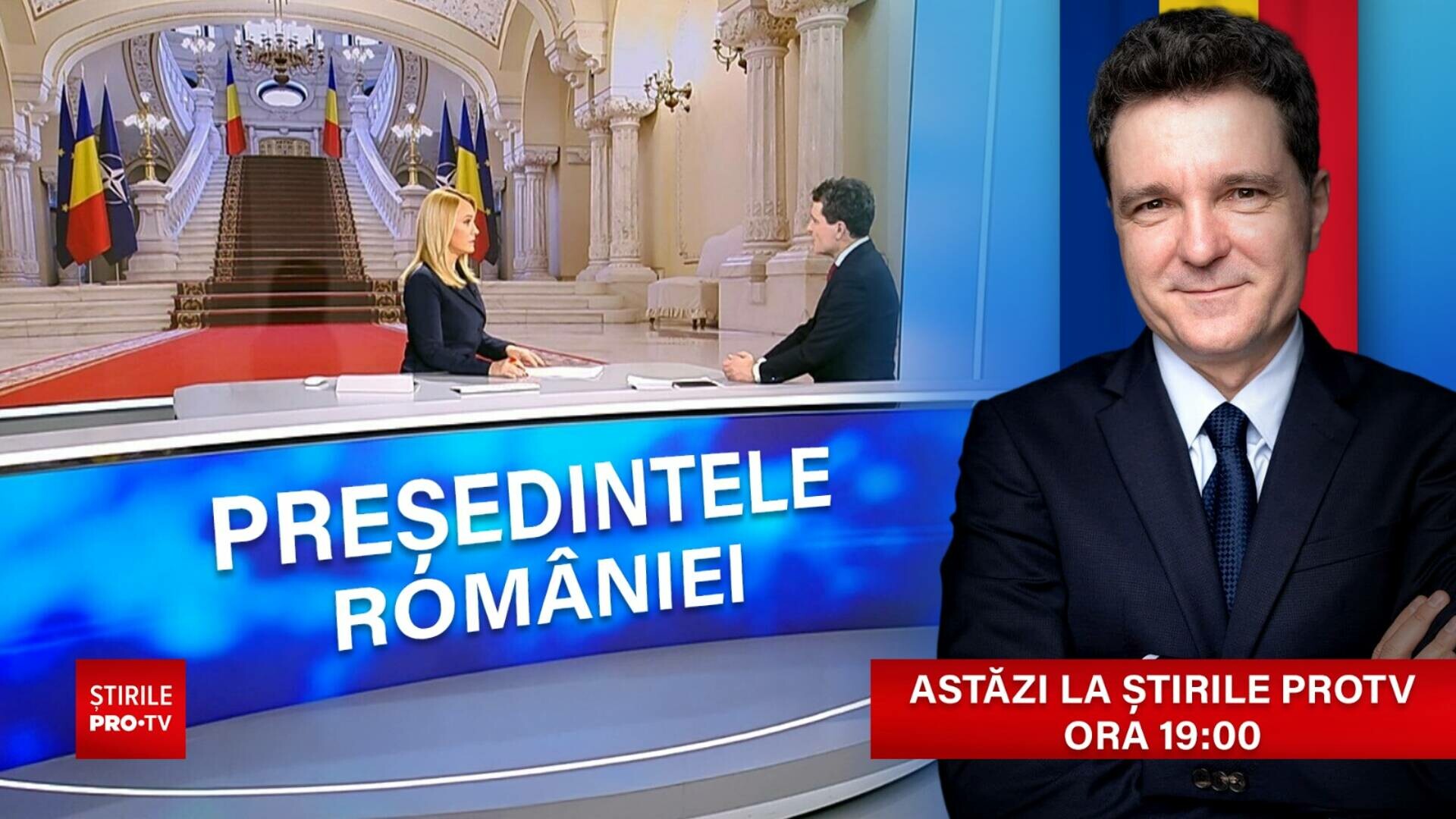 Nicușor Dan, președintele ales al României, față în față cu Andreea Escala la Știrile ProTV de la ora 19:00