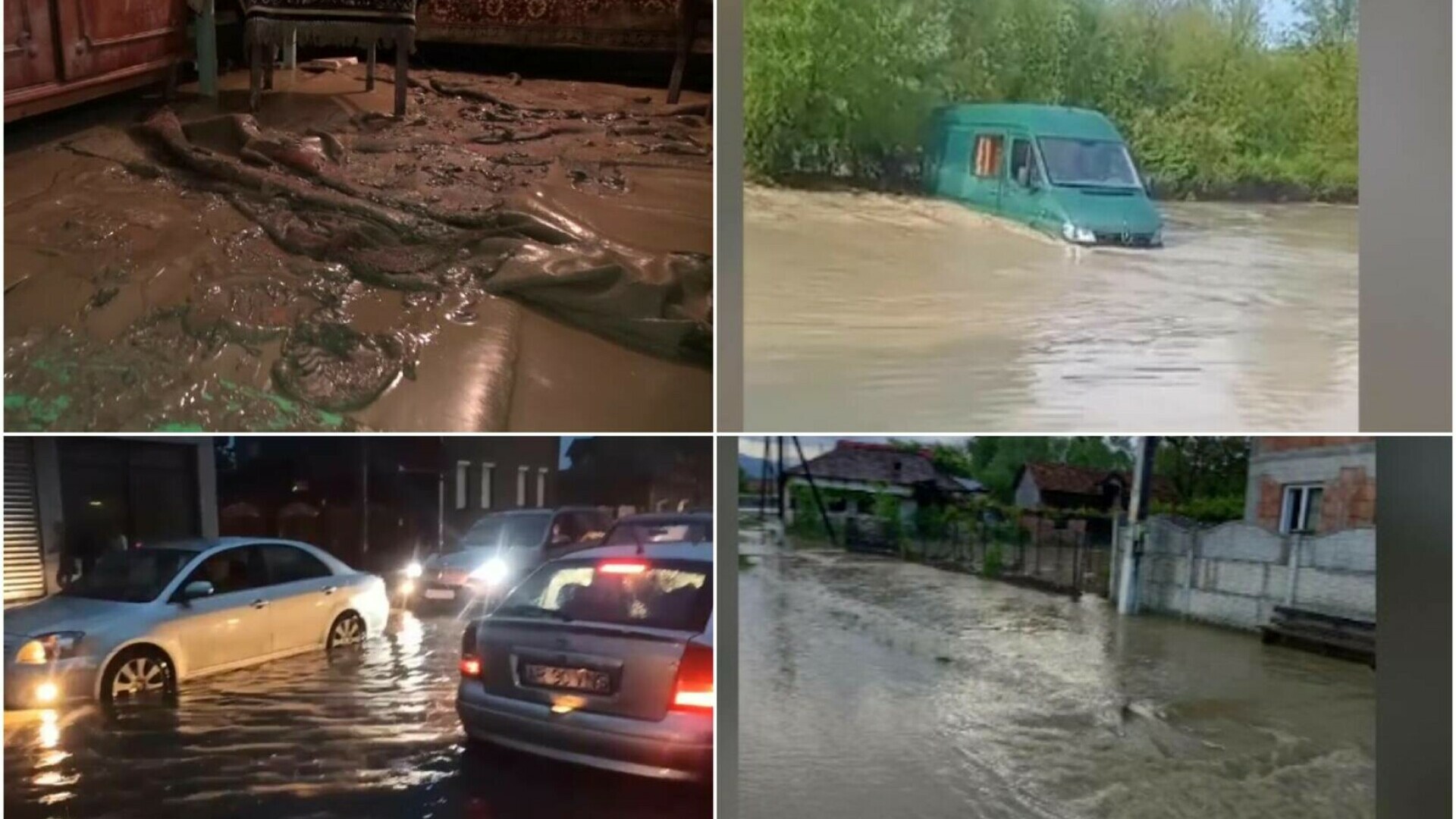 Ploile cu tunete și fulgere au făcut prăpăd în multe zone din țară. Viiturile au măturat localități din mai multe județe