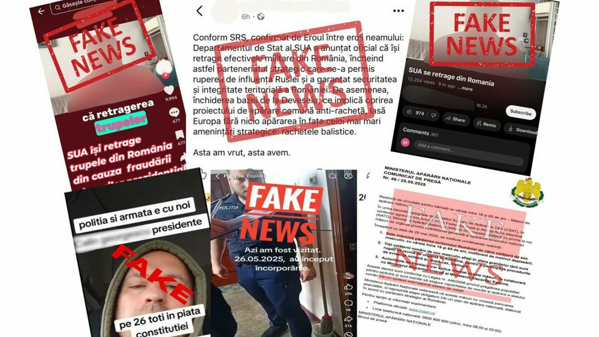 dezinformare MAI