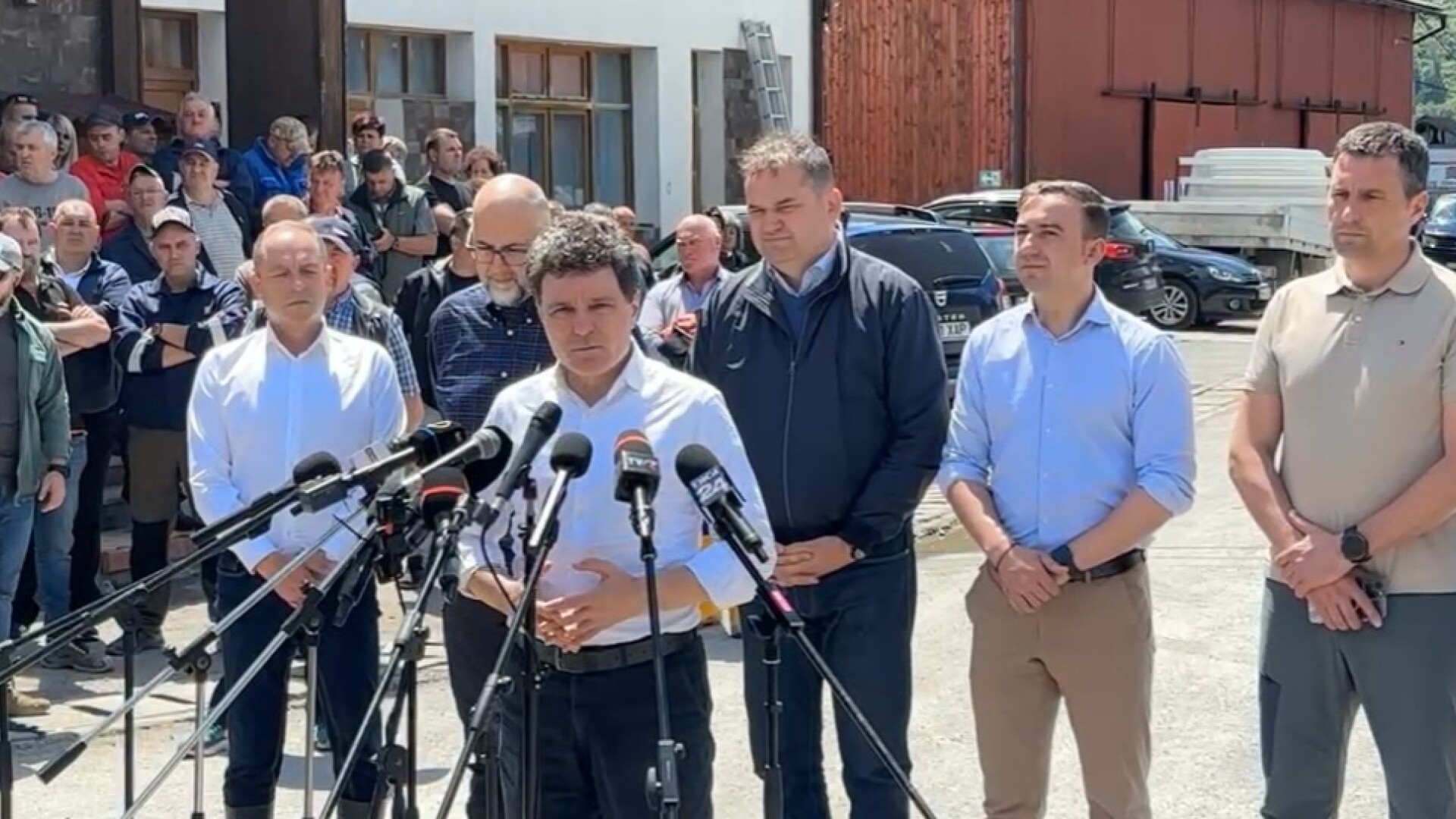 Nicușor Dan la salina Praid