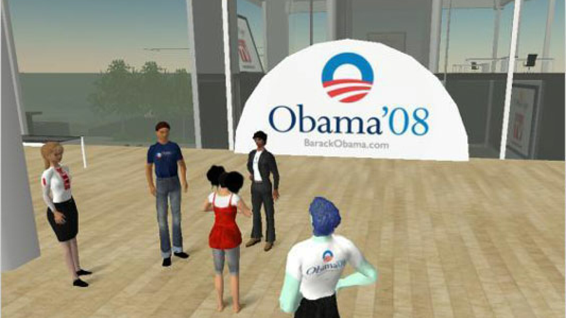 Second Life Obama