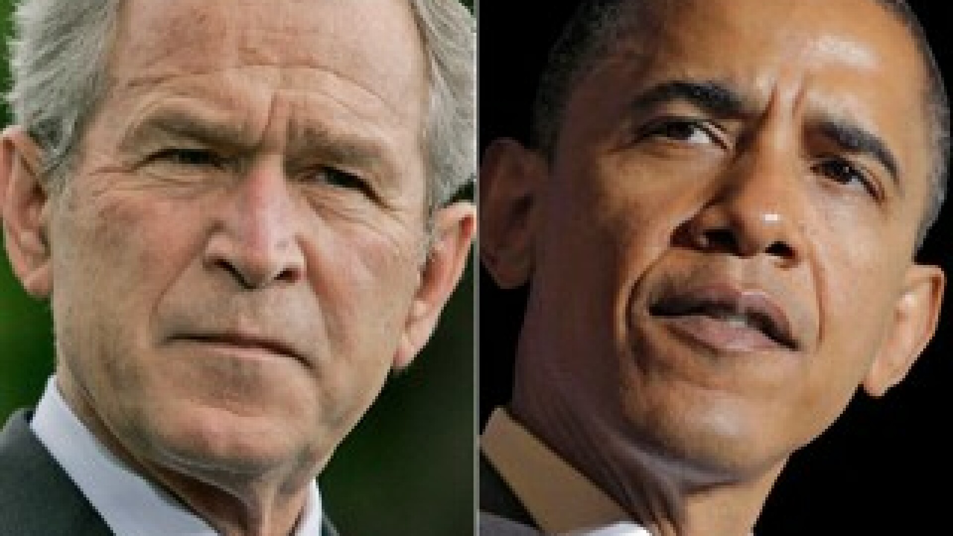George Bush rasist? S-a dezinfectat dupa ce a strans mana lui Obama