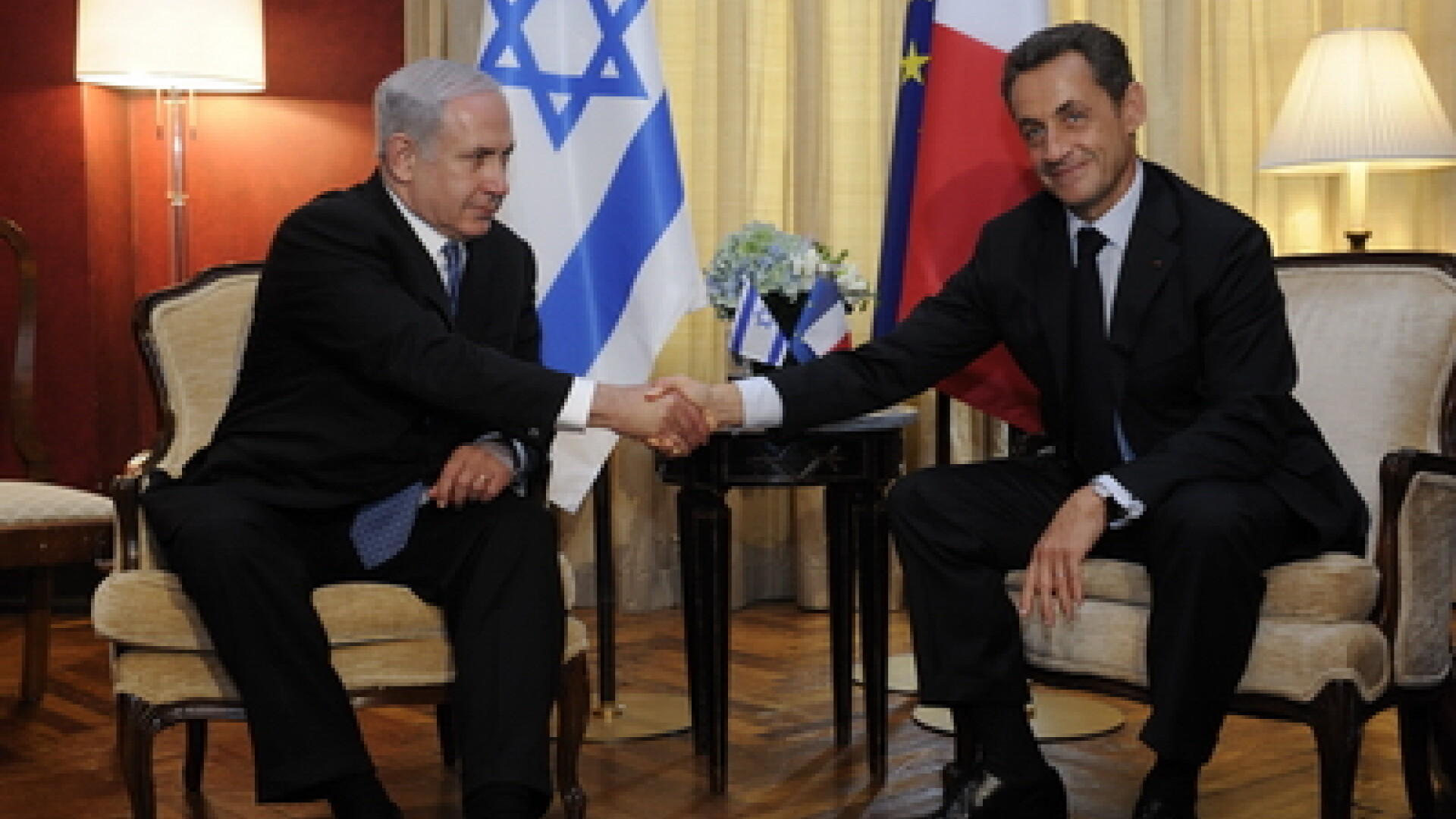 Benjamin Netanyahu si Nicolas Sarkozy