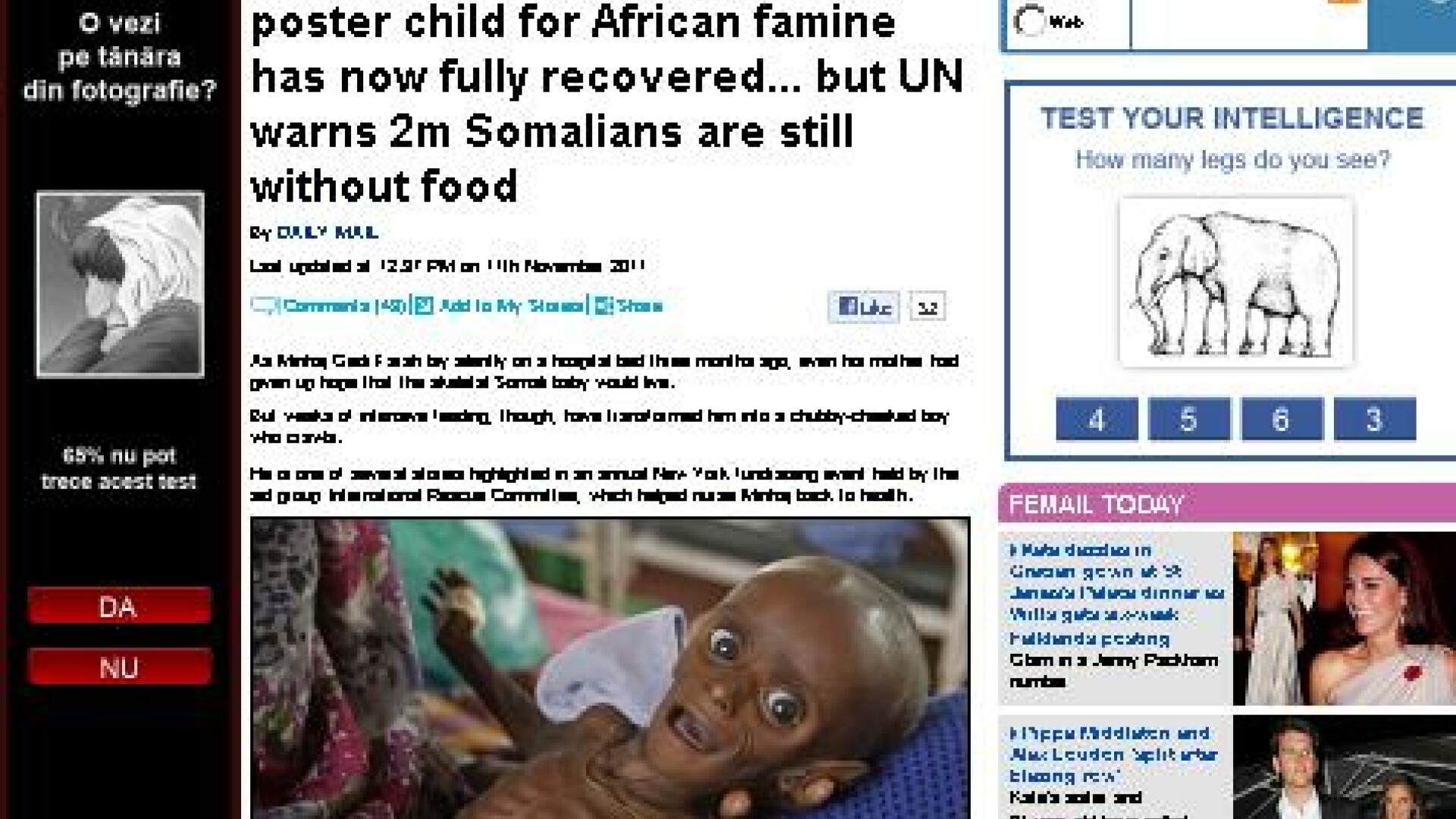 foamete, copil, Somalia
