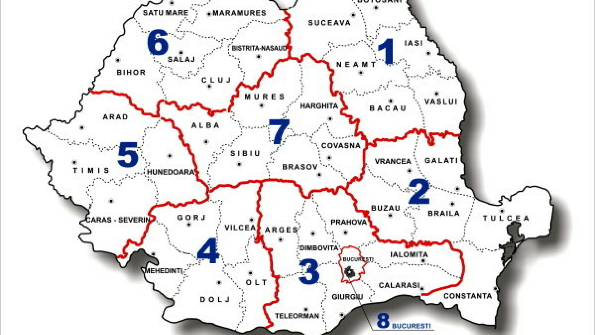 harta regionalizare