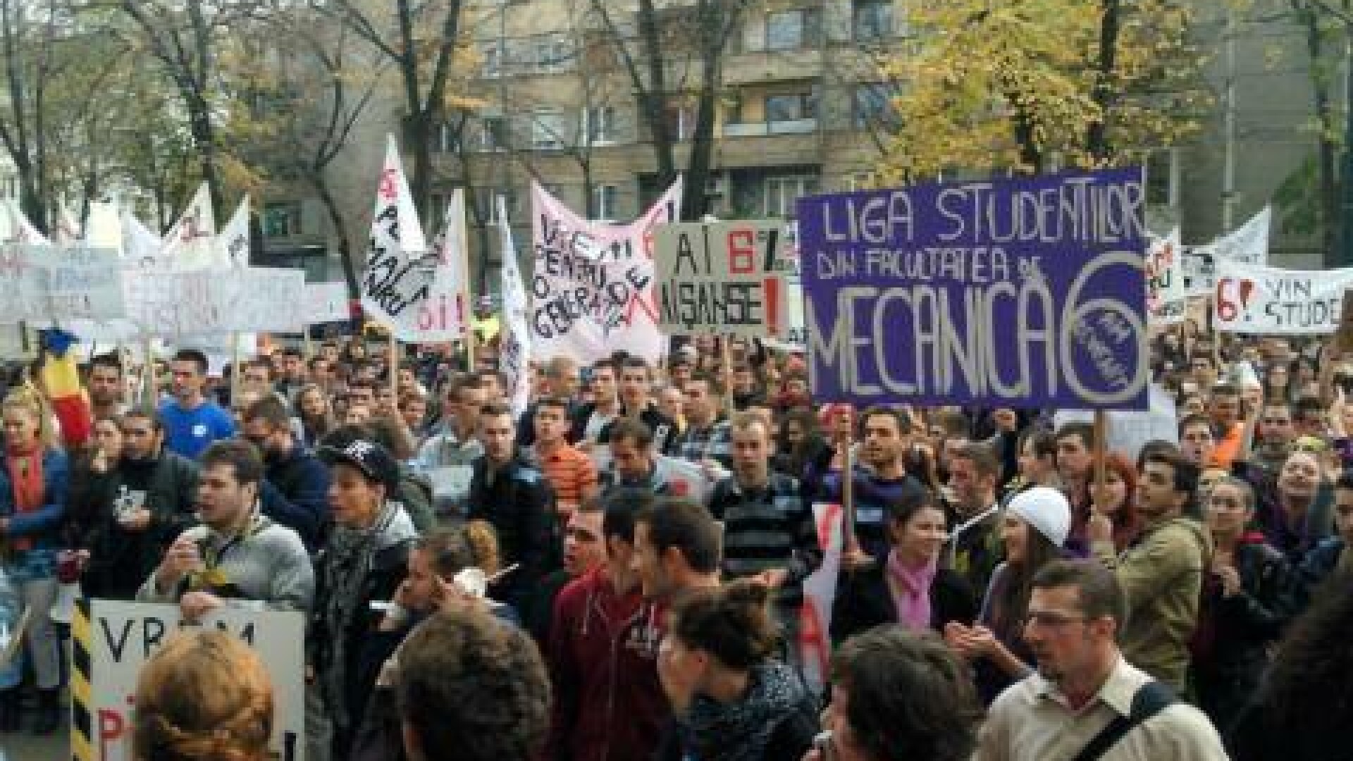 protest studenti, Timisoara