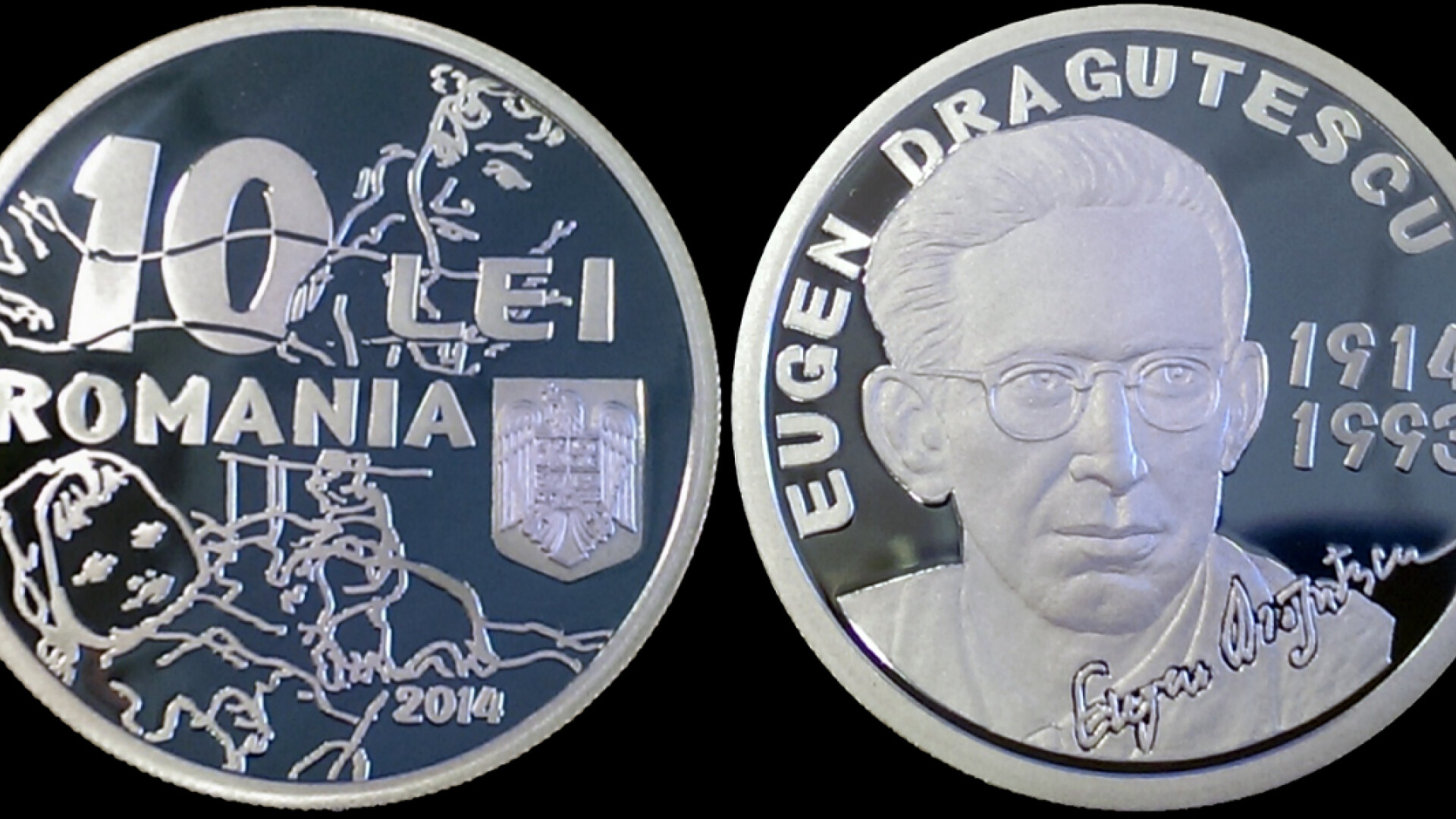 moneda argint de 10 llei Eugen Dragutescu