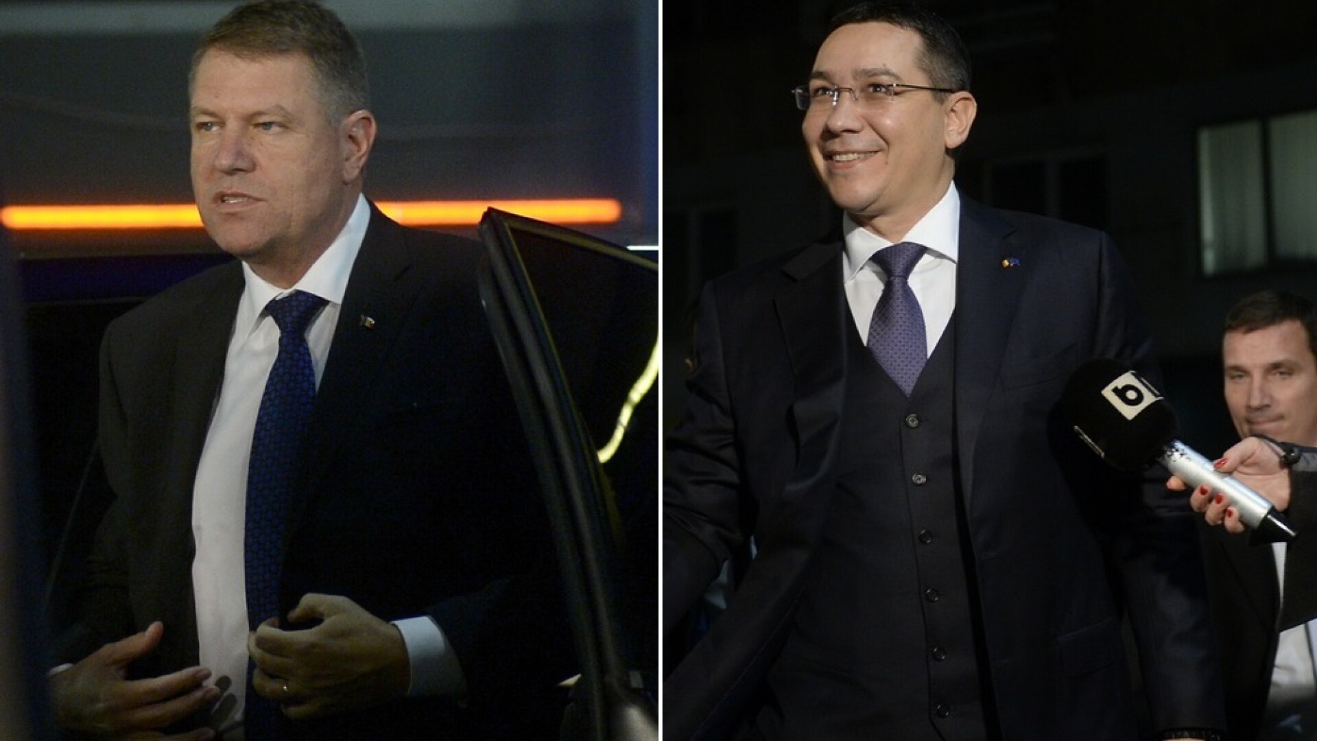 Victor Ponta si Klaus Iohannis