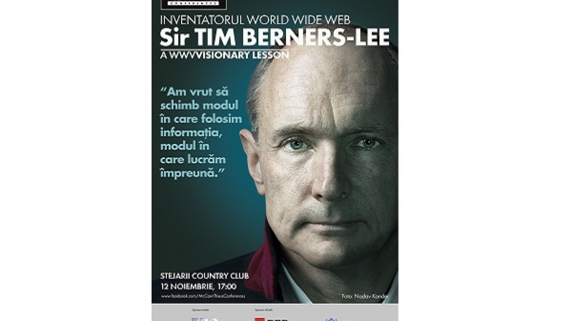 Afis Conferinta Tim Berners-Lee