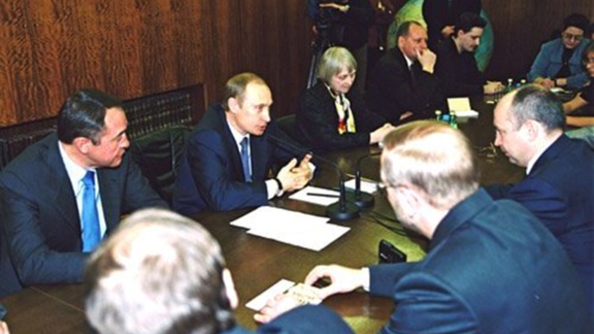 Mihail Lesin si Vladimir Putin