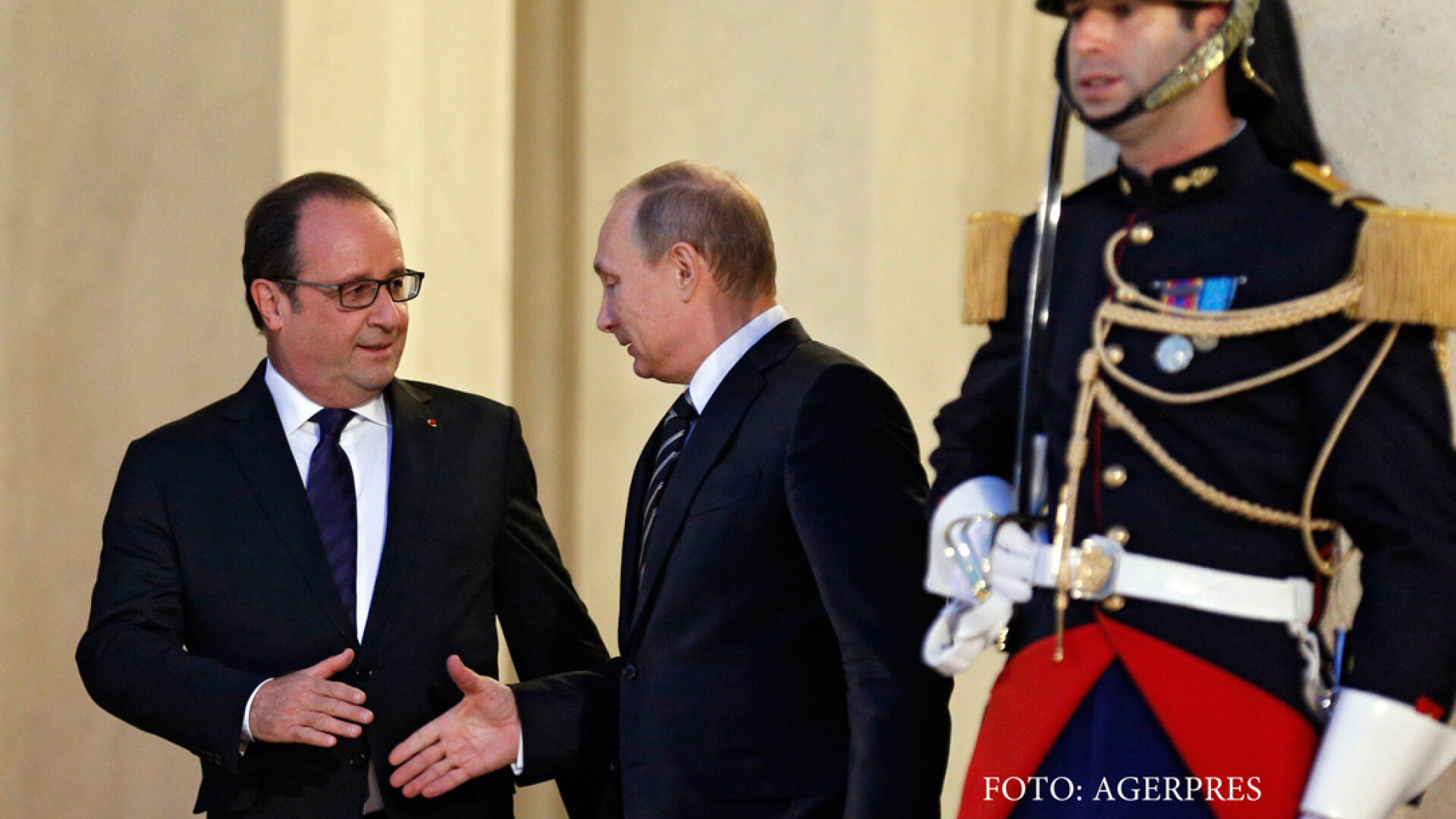 Putin si Hollande dau mana