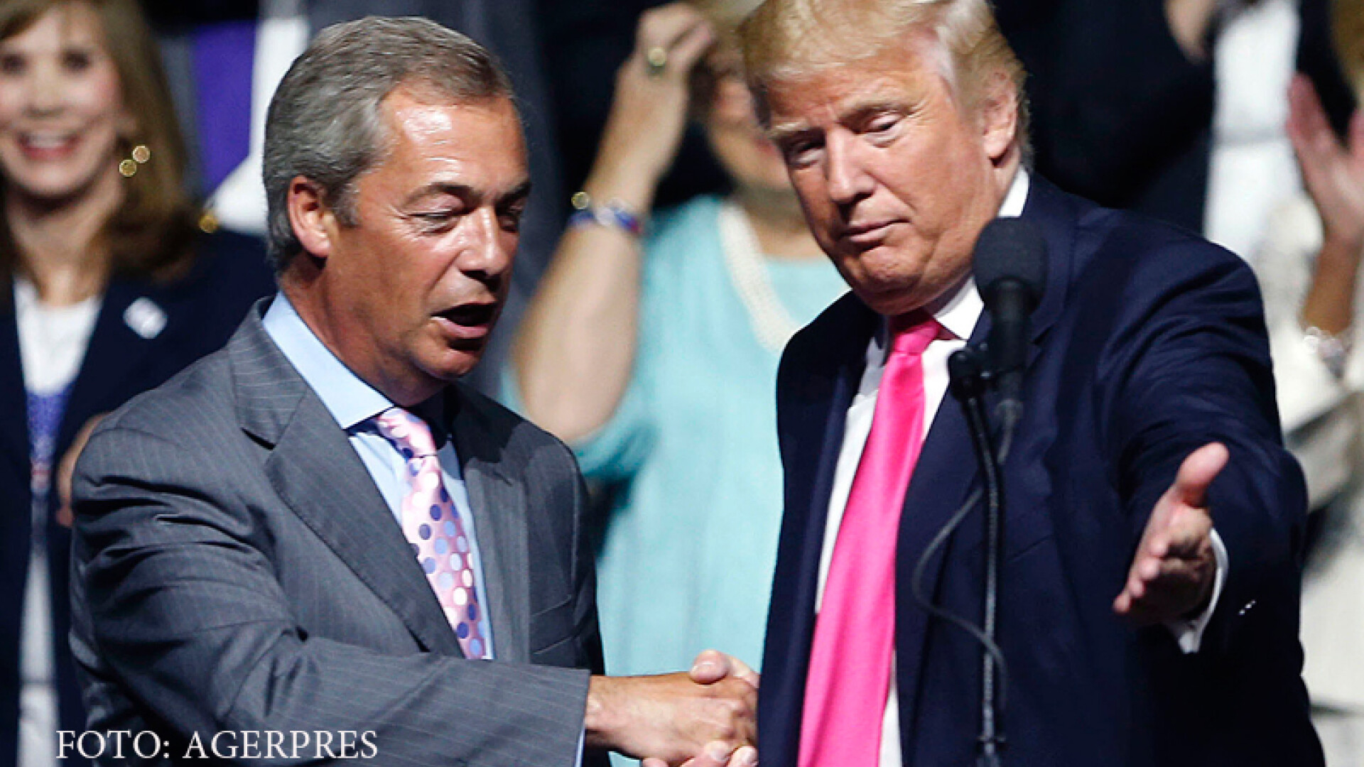 Nigel Farage si Donald Trump