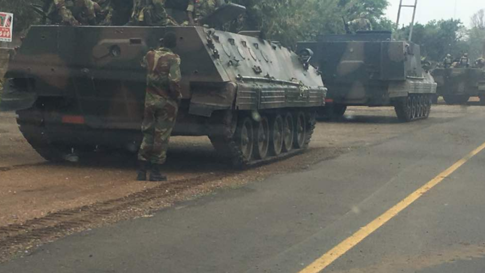 Tancuri în Zimbabwe