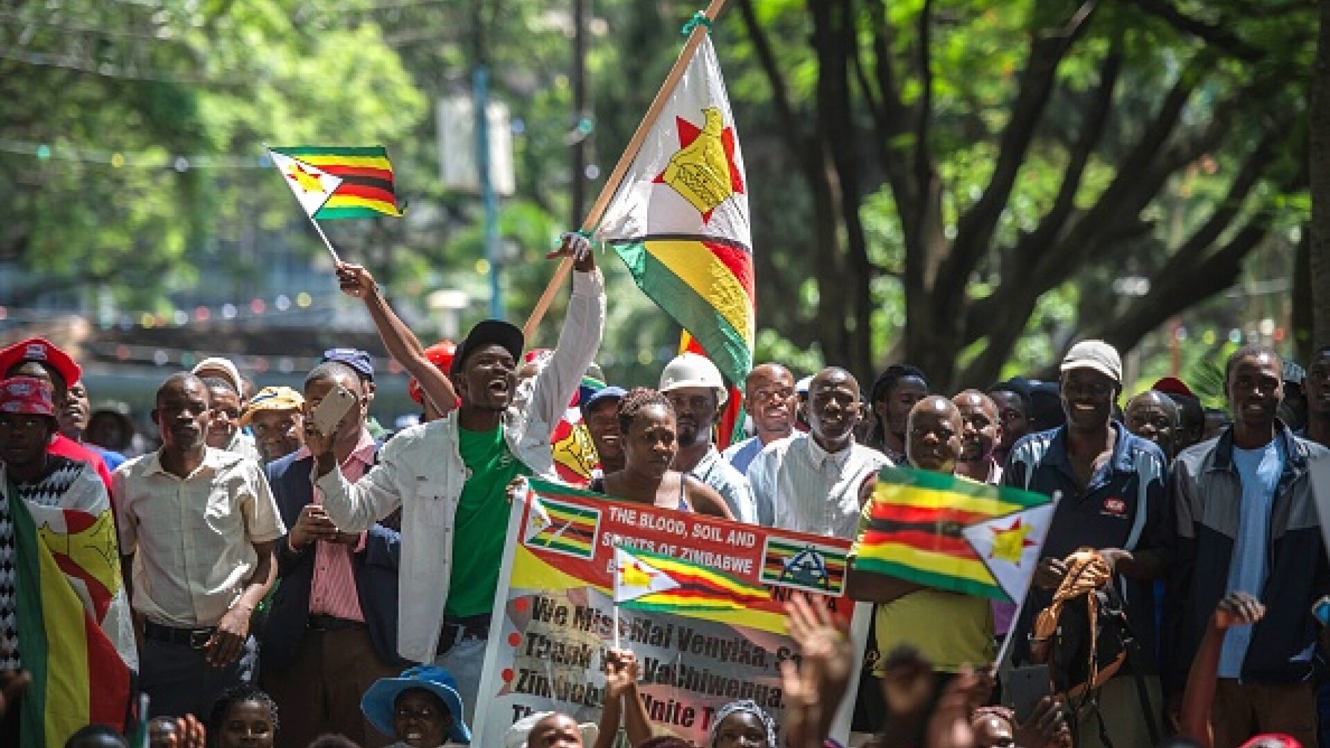 Bucurie în Zimbabwe după demisia lui Mugabe