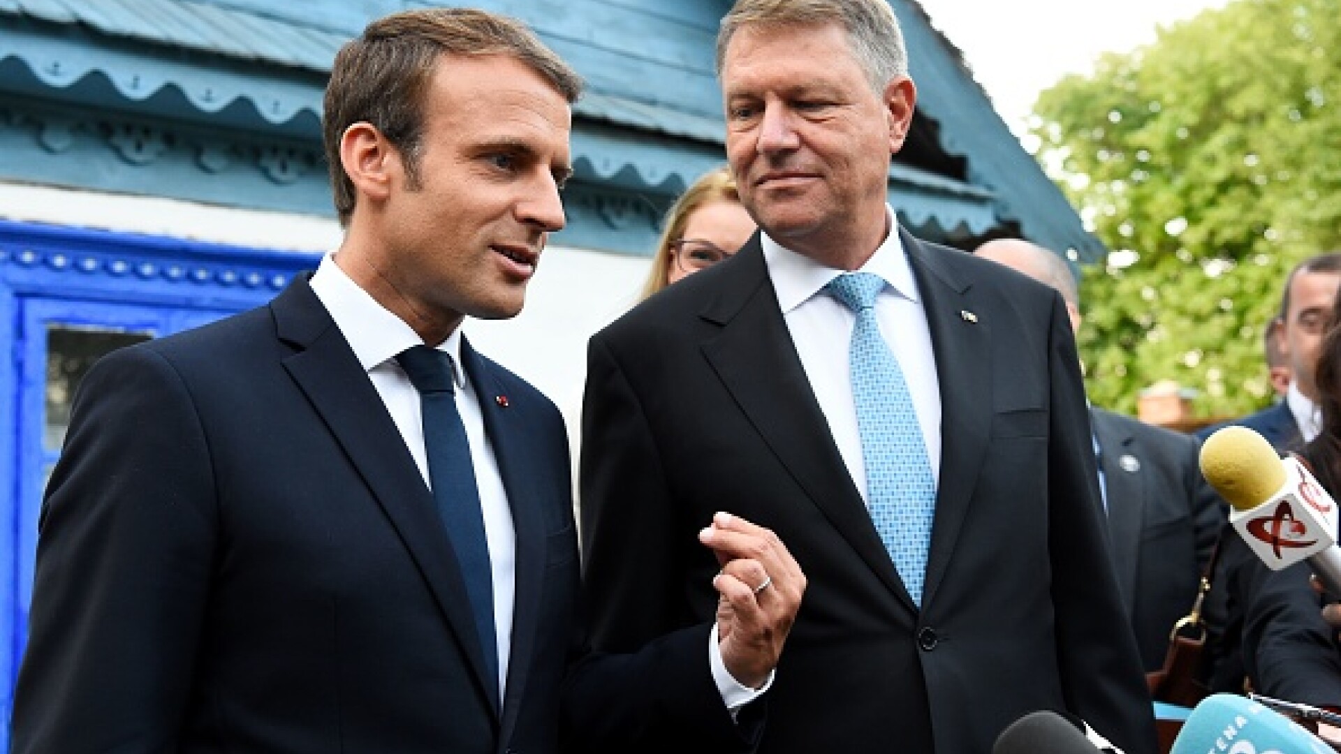 Klaus Iohannis, Emmanuel Macron