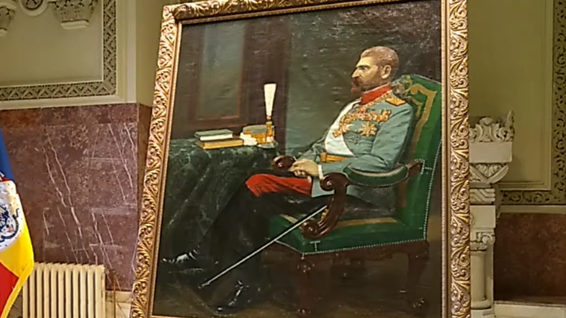 Un tablou cu Regele Ferdinand, descoperit întâmplător după ce a stat peste 70 de ani într-un depozit, expus la Alba Iulia