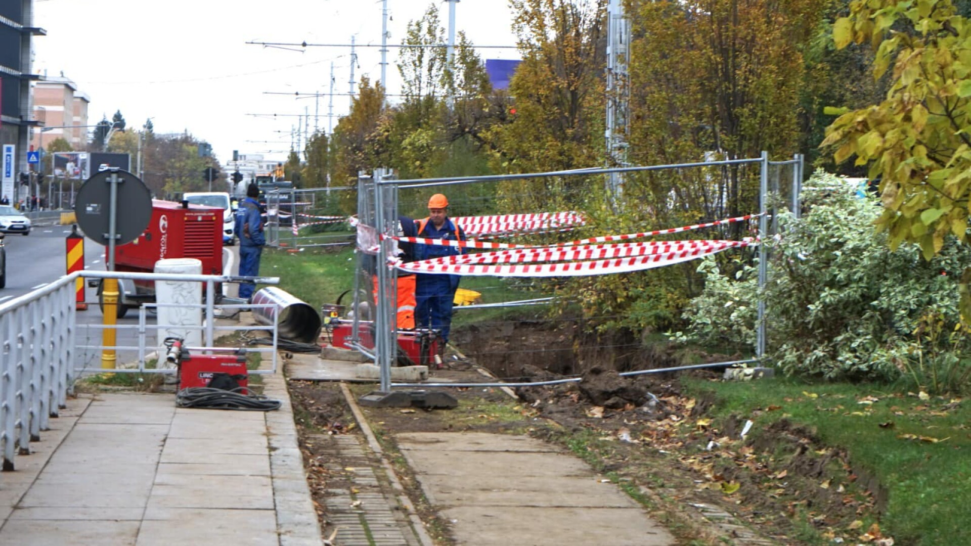 S-au montat încă 1,1 km de conductă nouă de termoficare