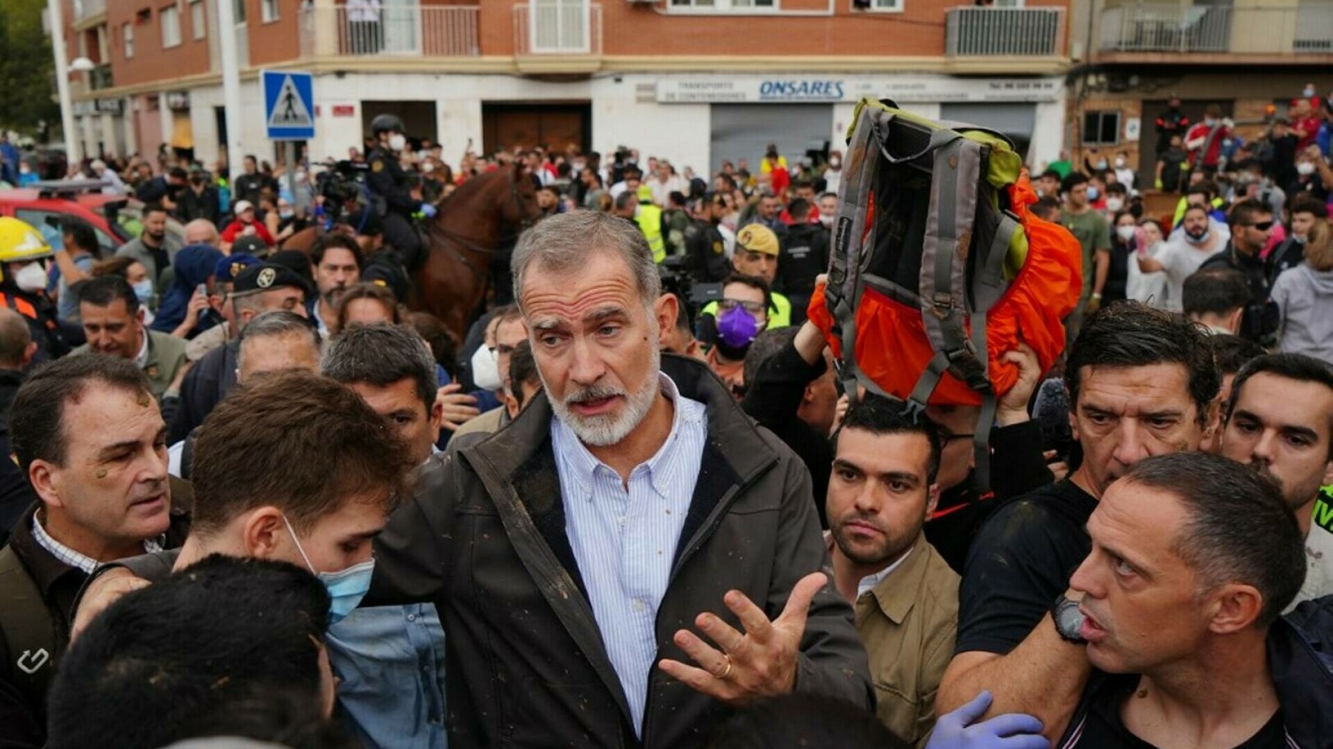 regele felipe inundatii valencia