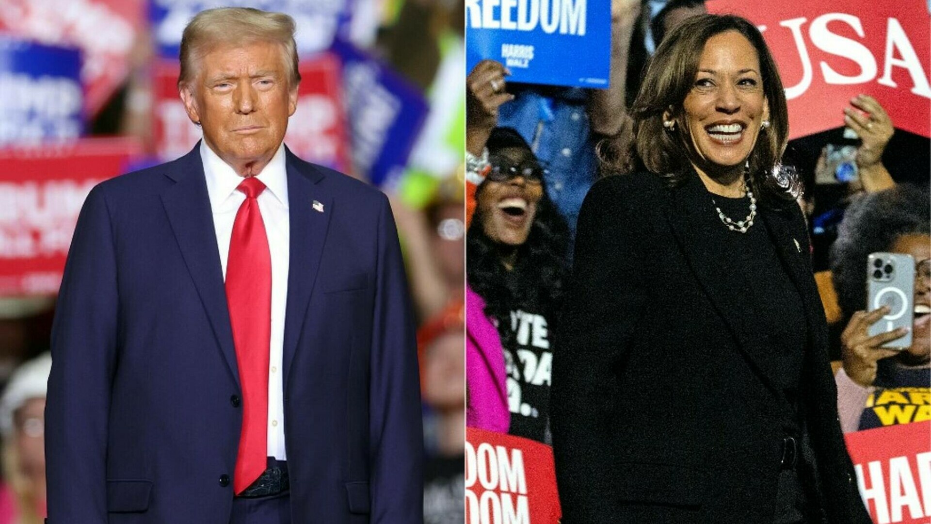 kamala harris, donald trump