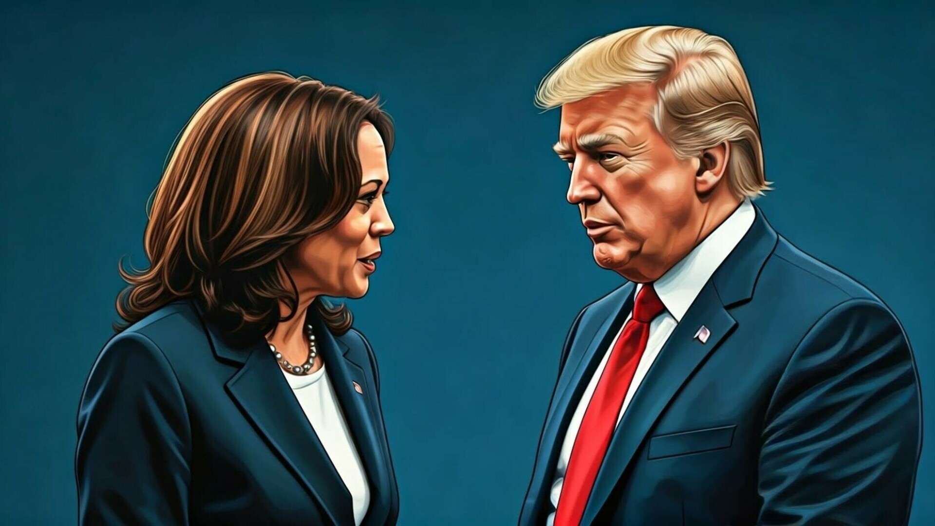 Kamala Harris, Donald Trump