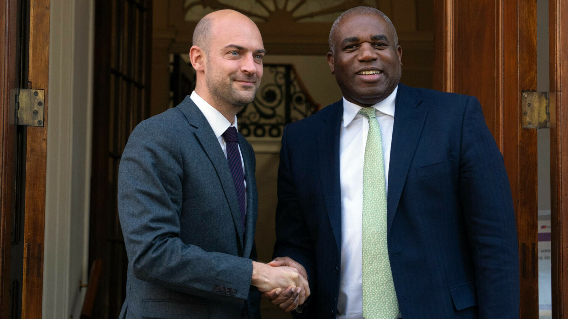 David Lammy şi Jean-Noel Barrot