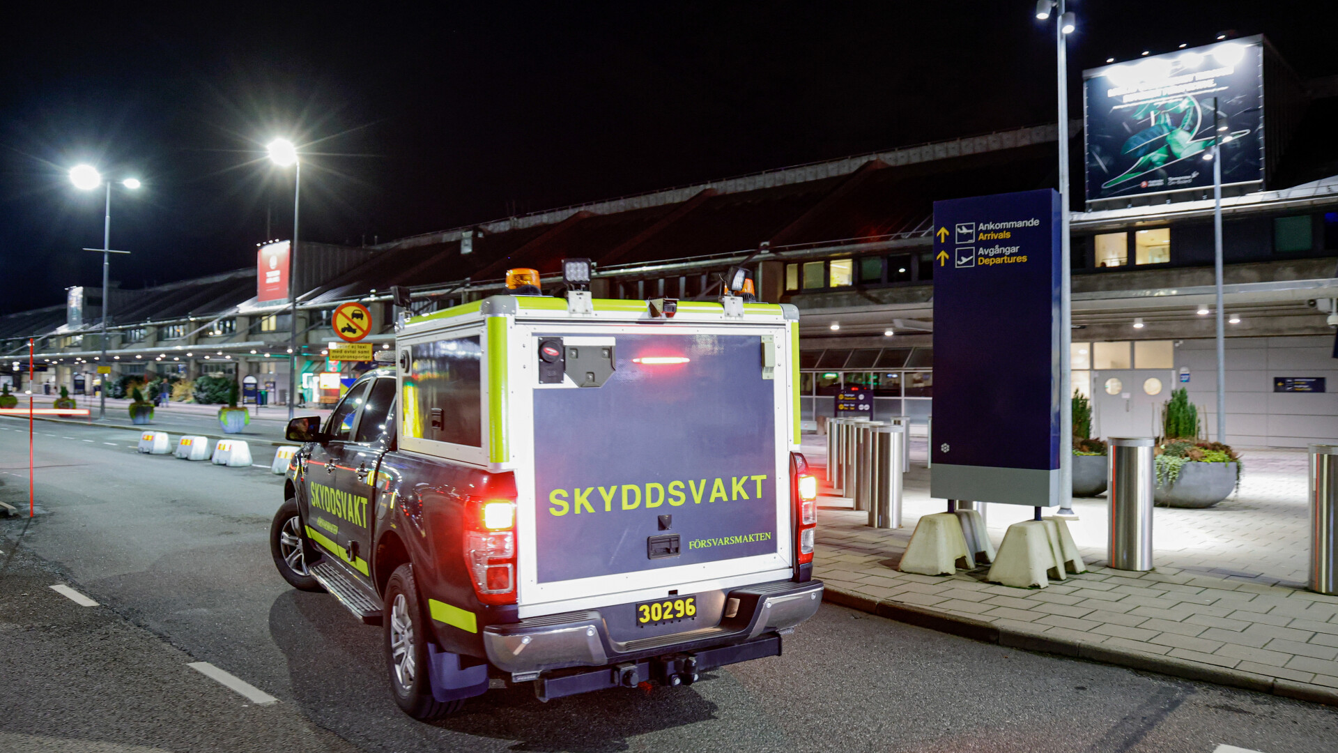 politie aeroport suedia