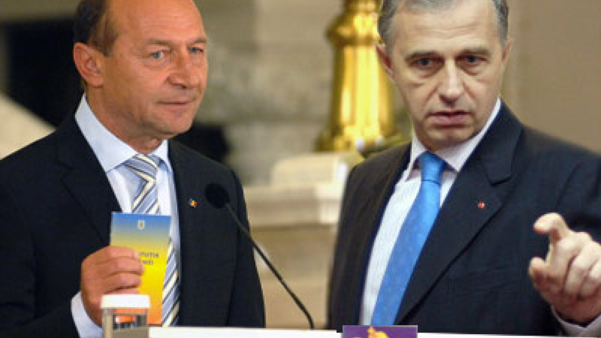 Mircea Geoana si Traian Basescu