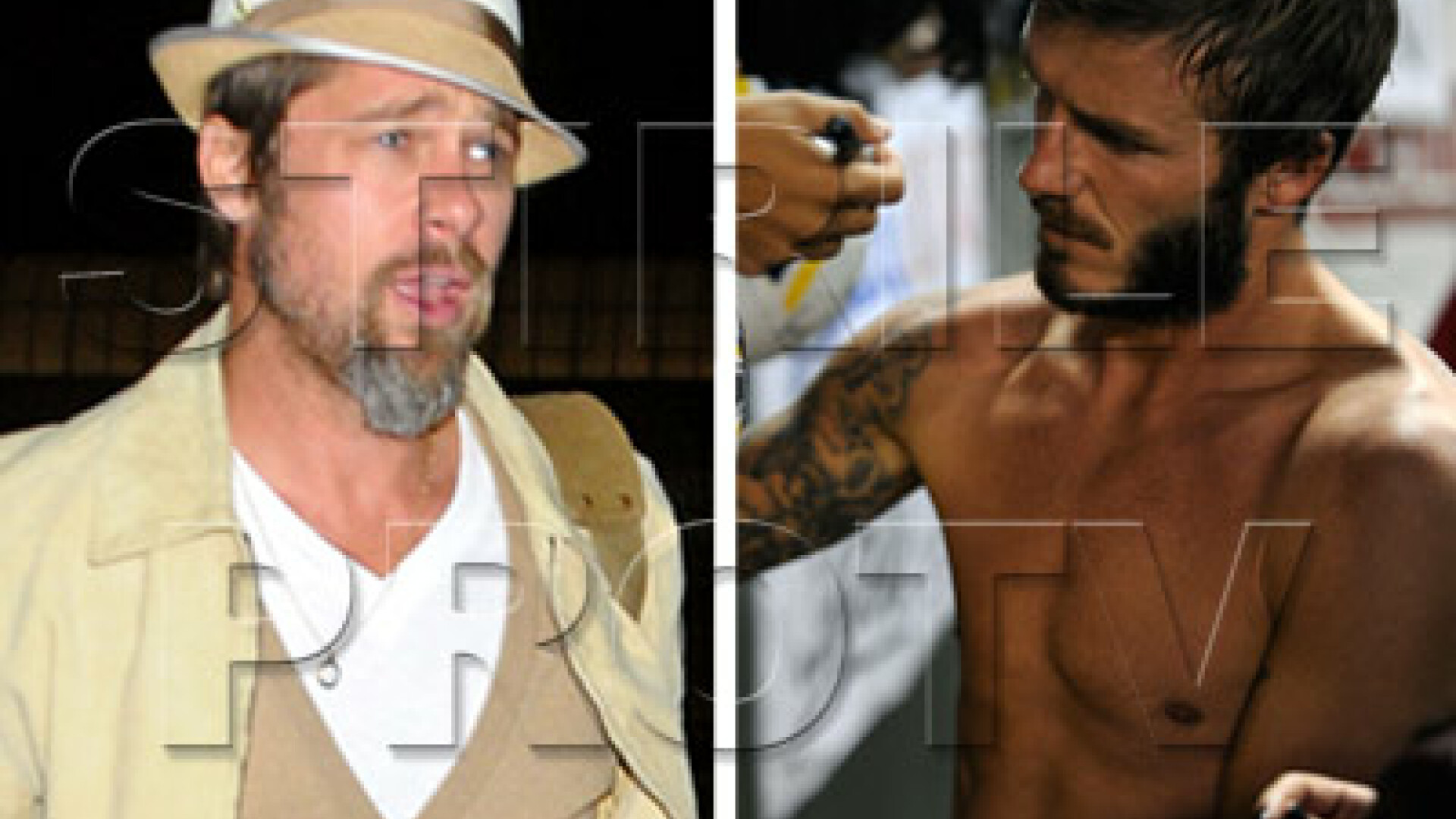 David Beckham, Brad Pitt