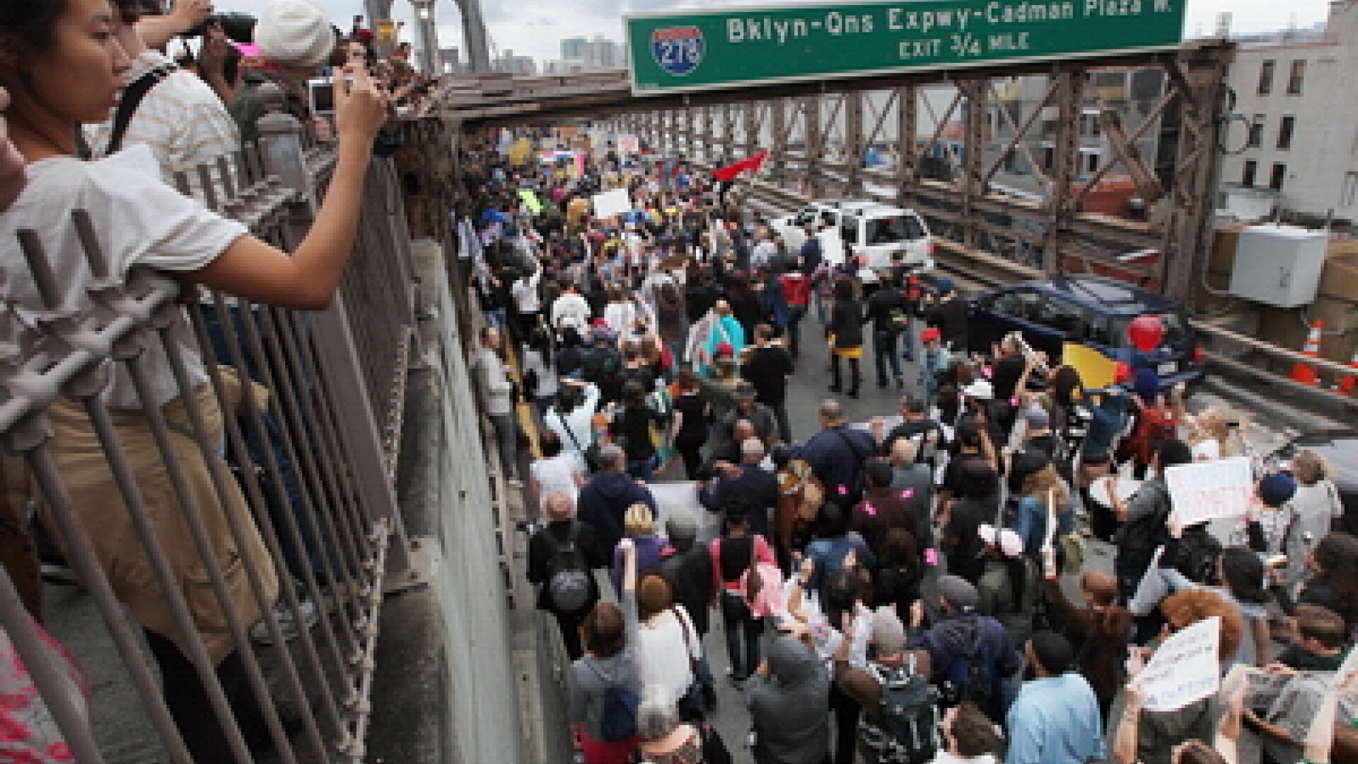 Proteste la Brooklyn