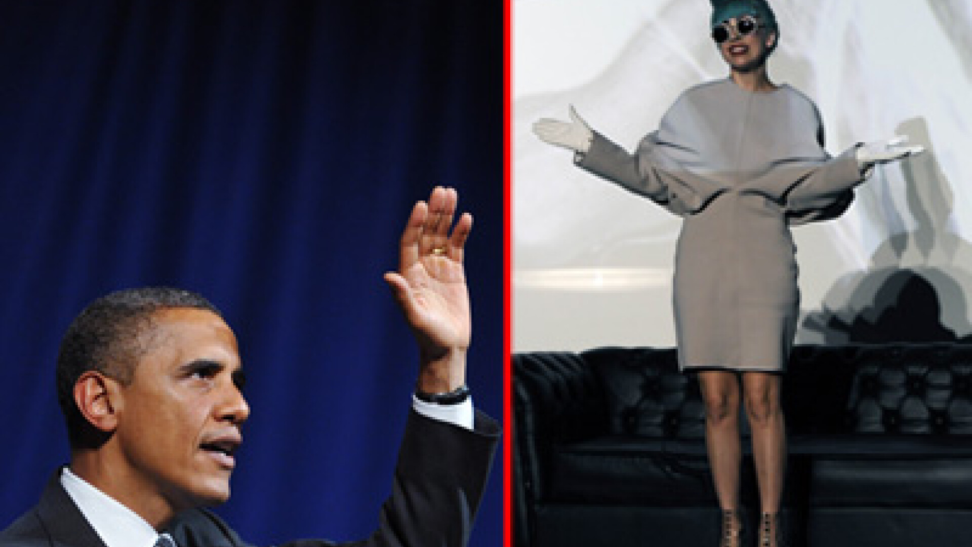 Gaga si Obama