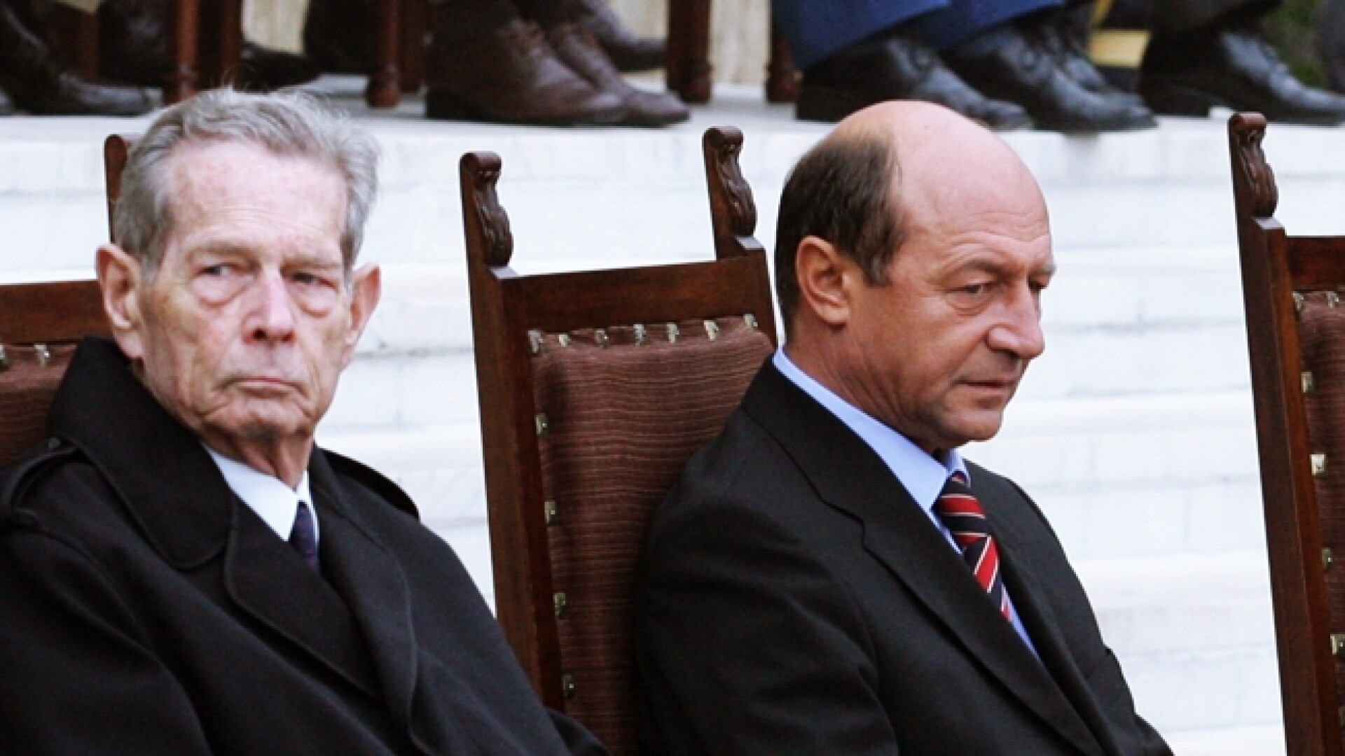 Traian Basescu si Regele Mihai