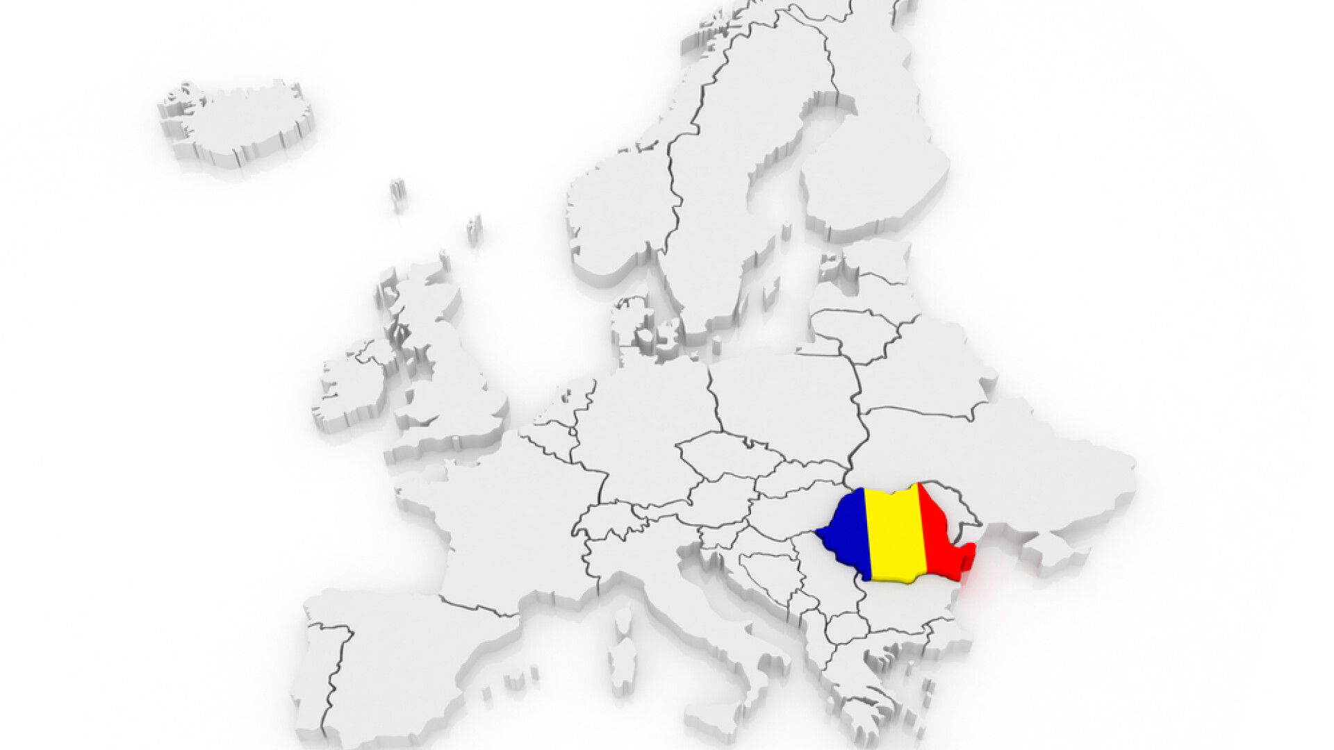 Europa, Romania, harta
