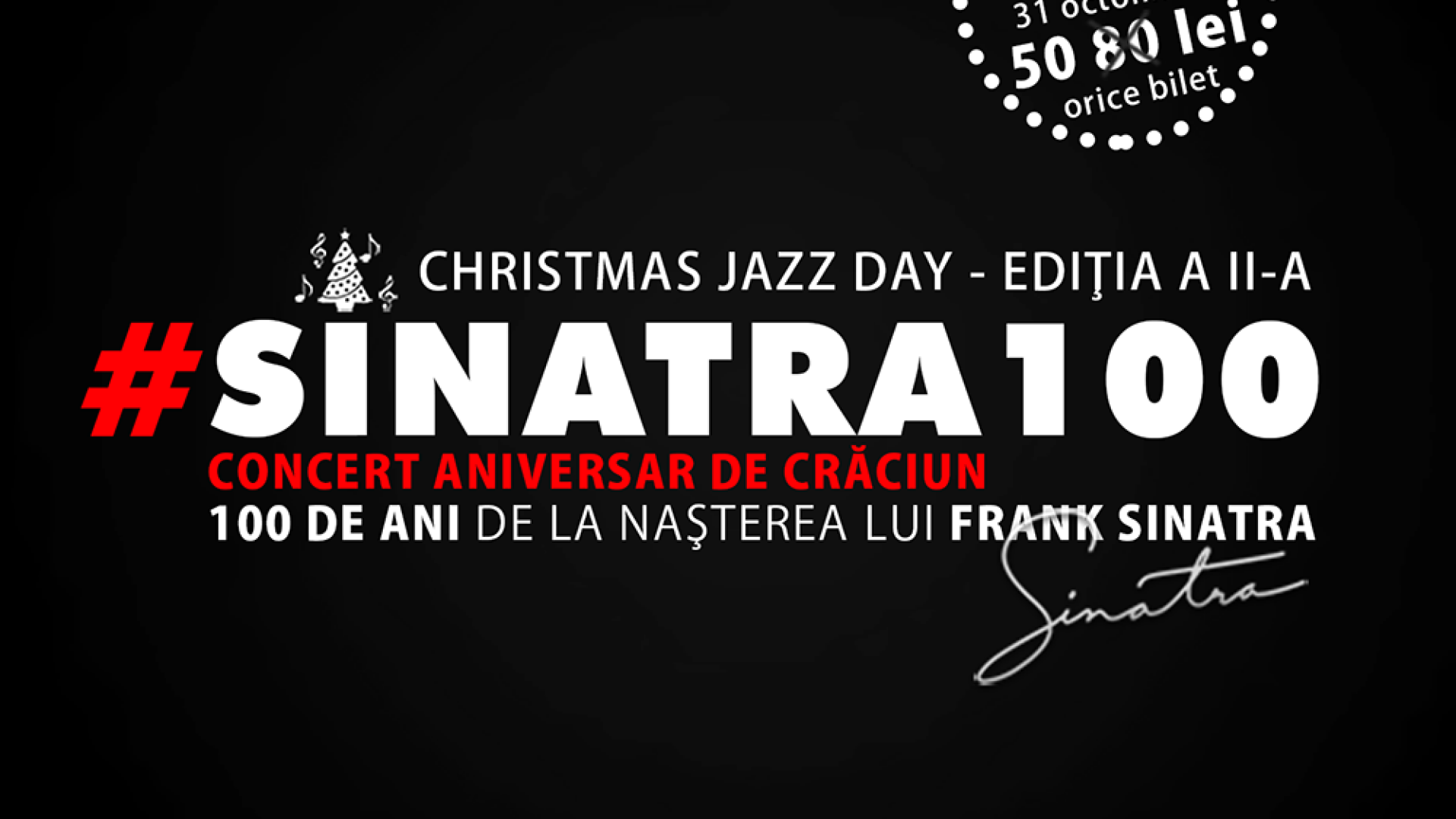 Premiera in jazz la Cluj: Concertul aniversar #SINATRA100 SOLD-OUT cu doua luni inainte de eveniment