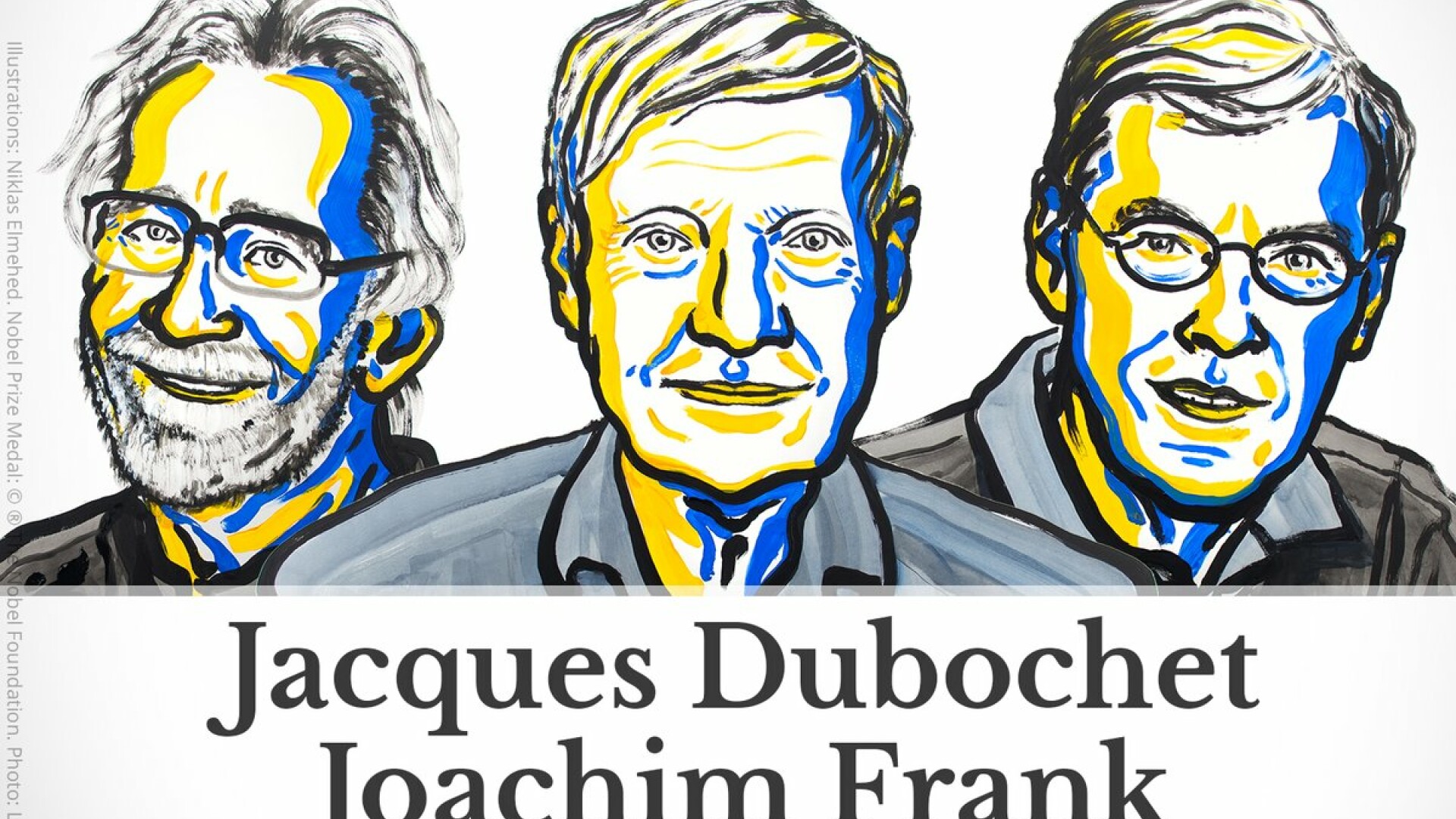 nobel 2017, chimie, Jacwues Dubochet, Joachim Frank, Richard Henderson