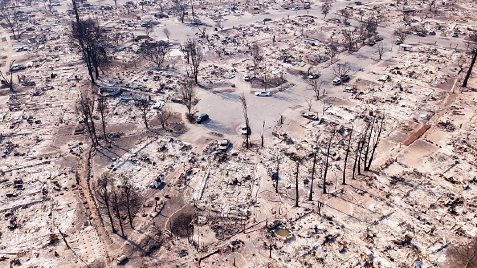 California, grav afectată de incendiile de vegetație