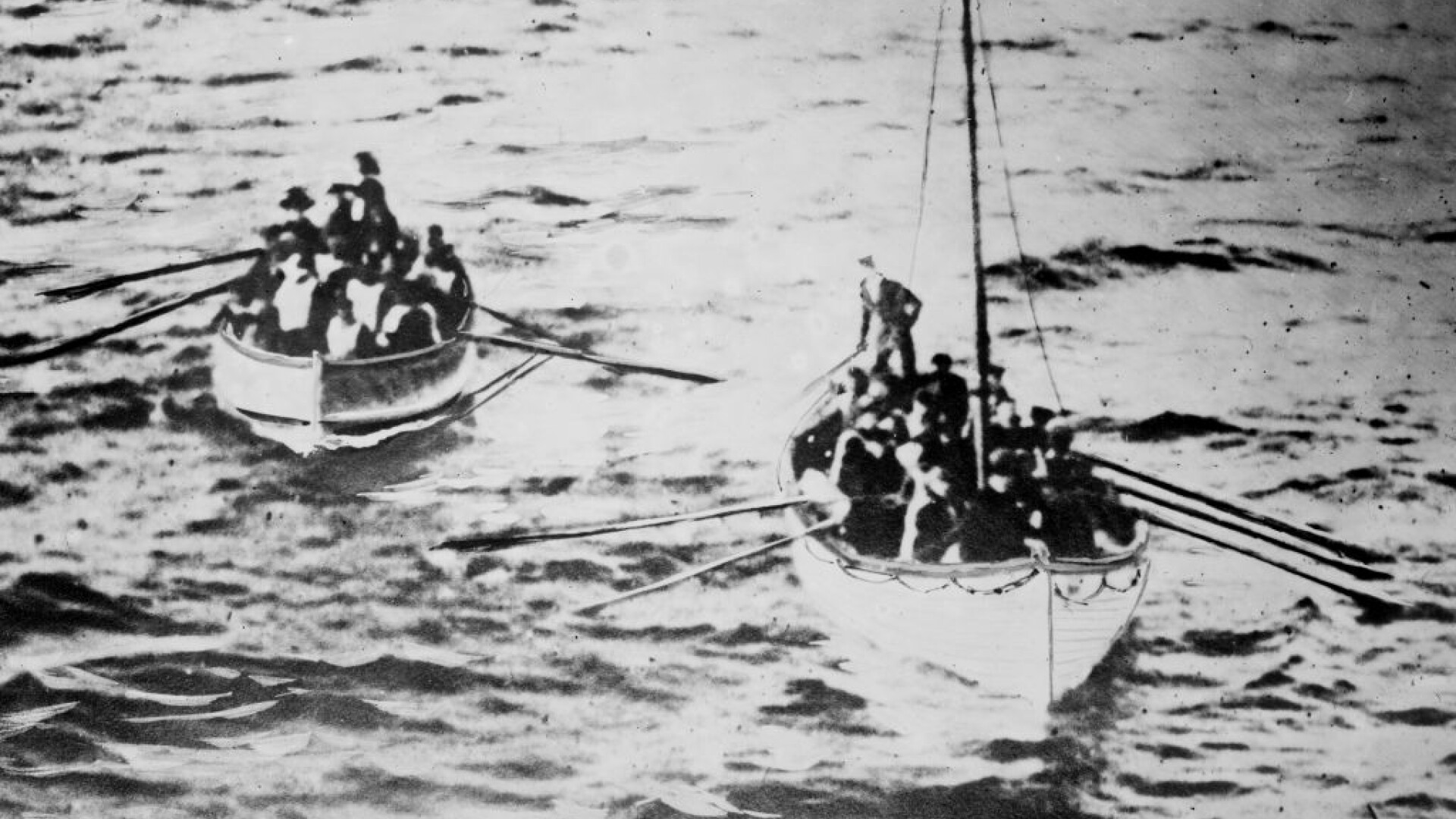 supravietuitori de pe Titanic in barcile de salvare