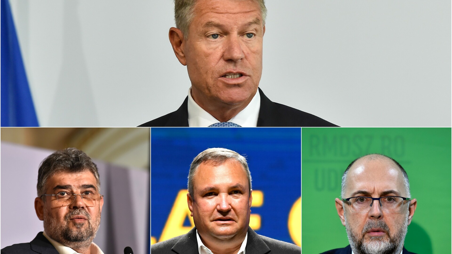 Nicolae Ciuca, Marcel Ciolacu, Klaus Iohannis, Kelemen Hunor