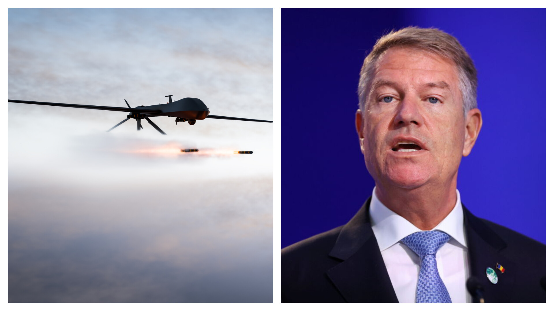 klaus iohannis drone