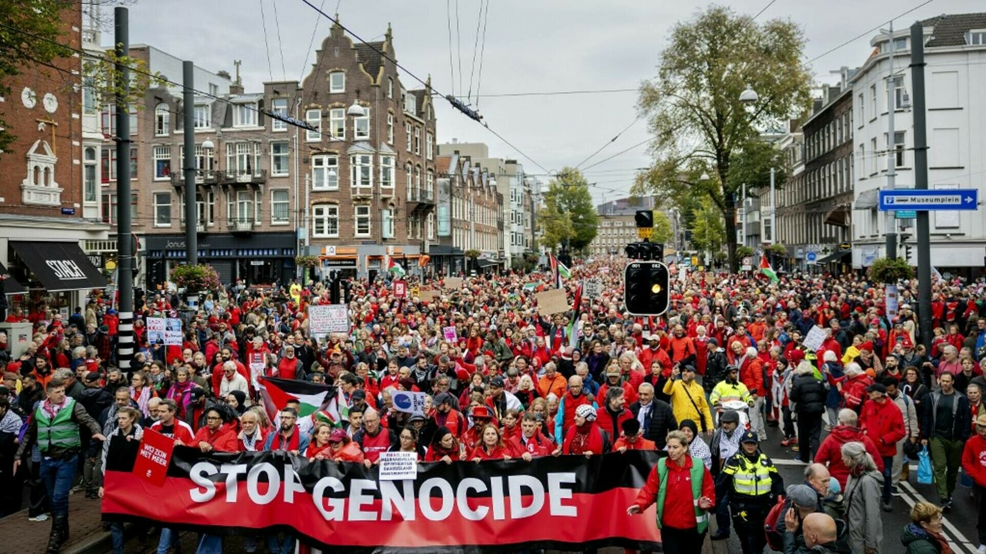 protest gaza amsterdam