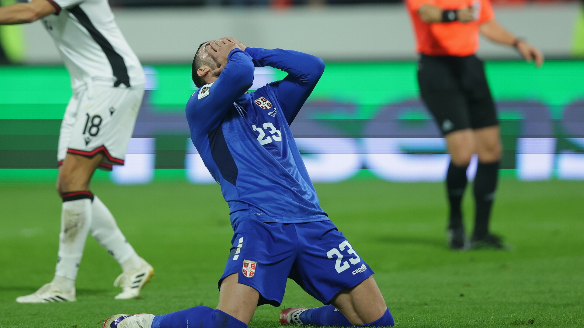 fotbal, Serbia, Albania