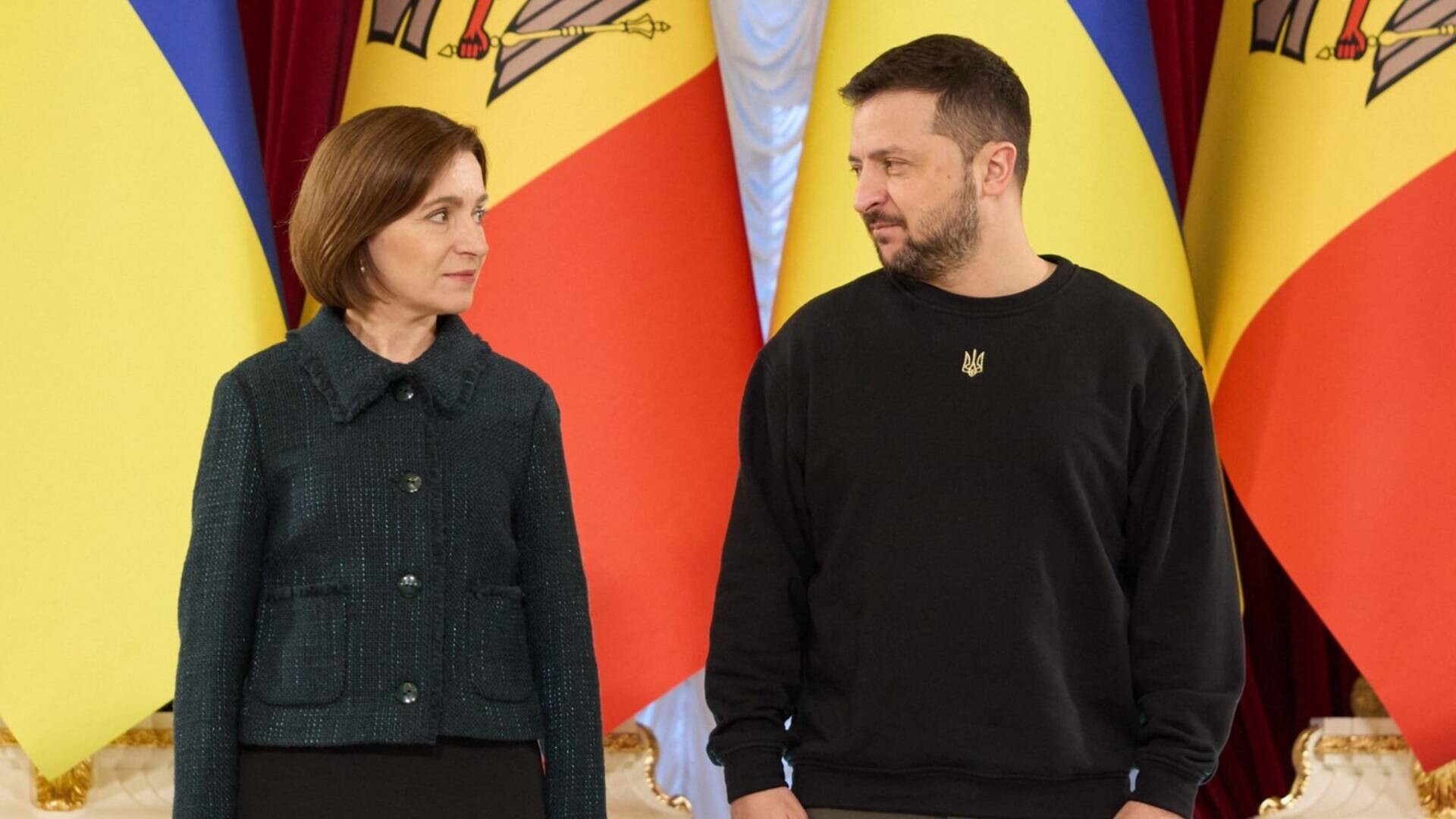 Maia Sandu si Volodimir Zelenski
