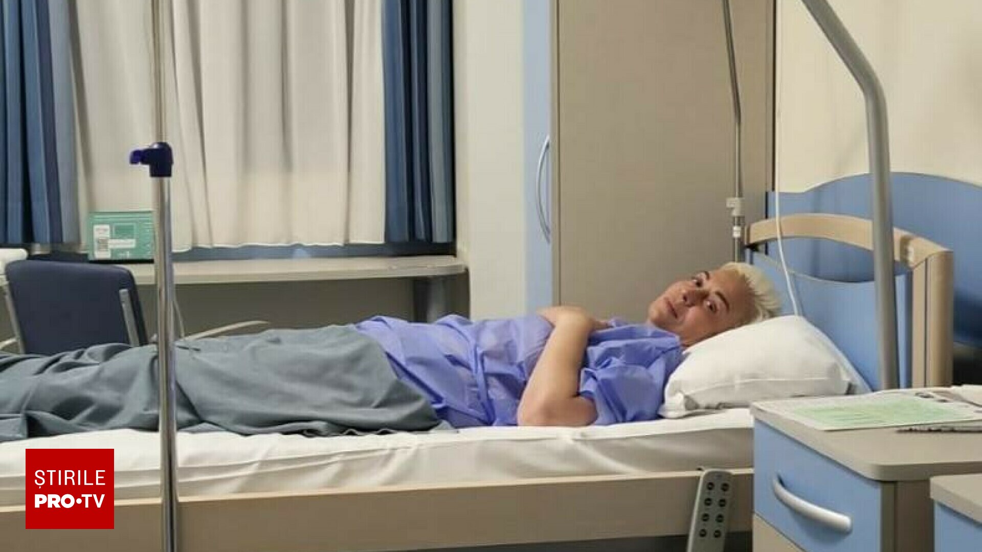 Monica Anghel, fotografiată pe patul de spital
