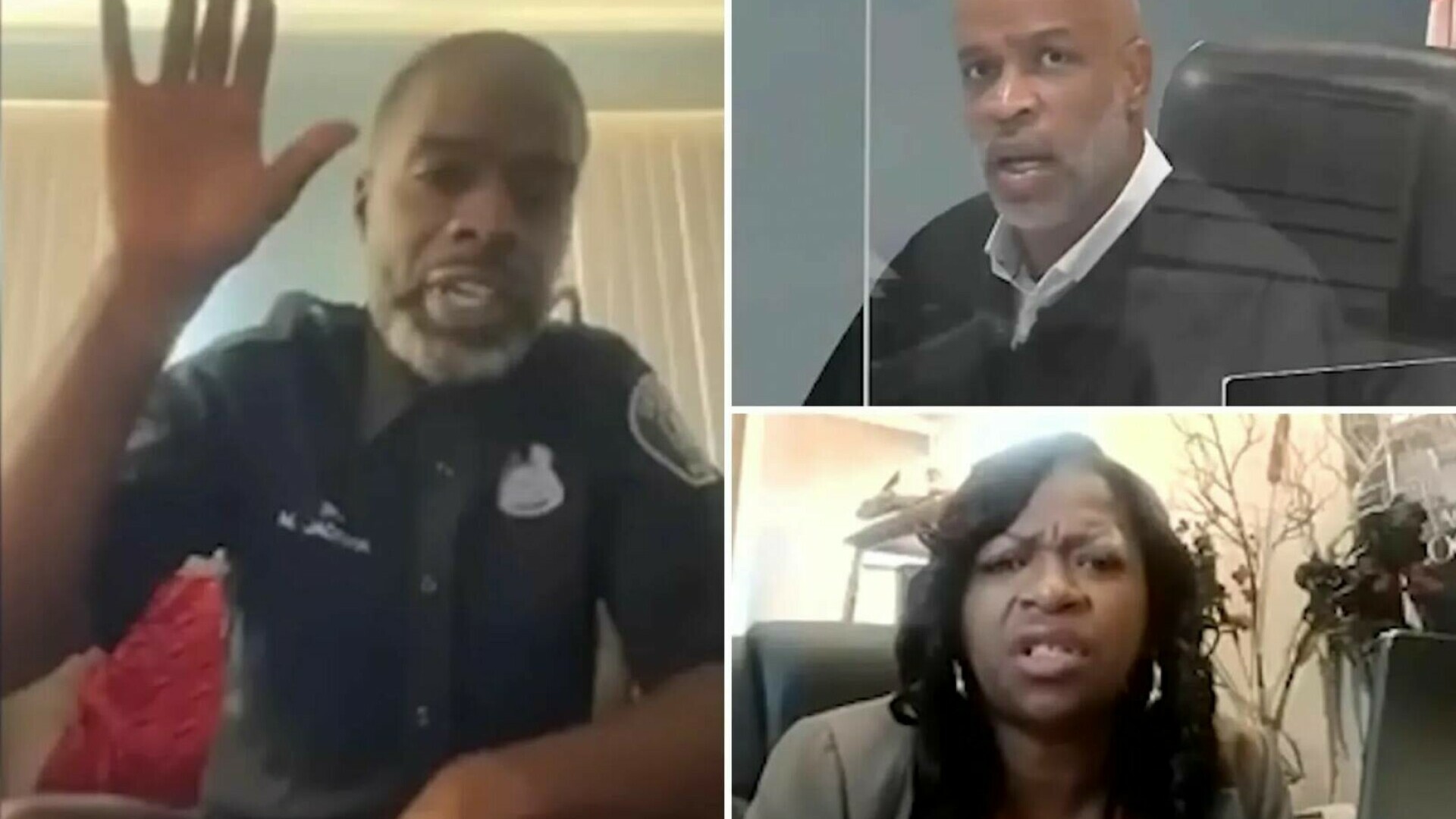 Polițist fără pantaloni, în fața instanței. Înregistrarea ședinței a devenit virală. „Văd oare ceea ce cred că văd?” |VIDEO