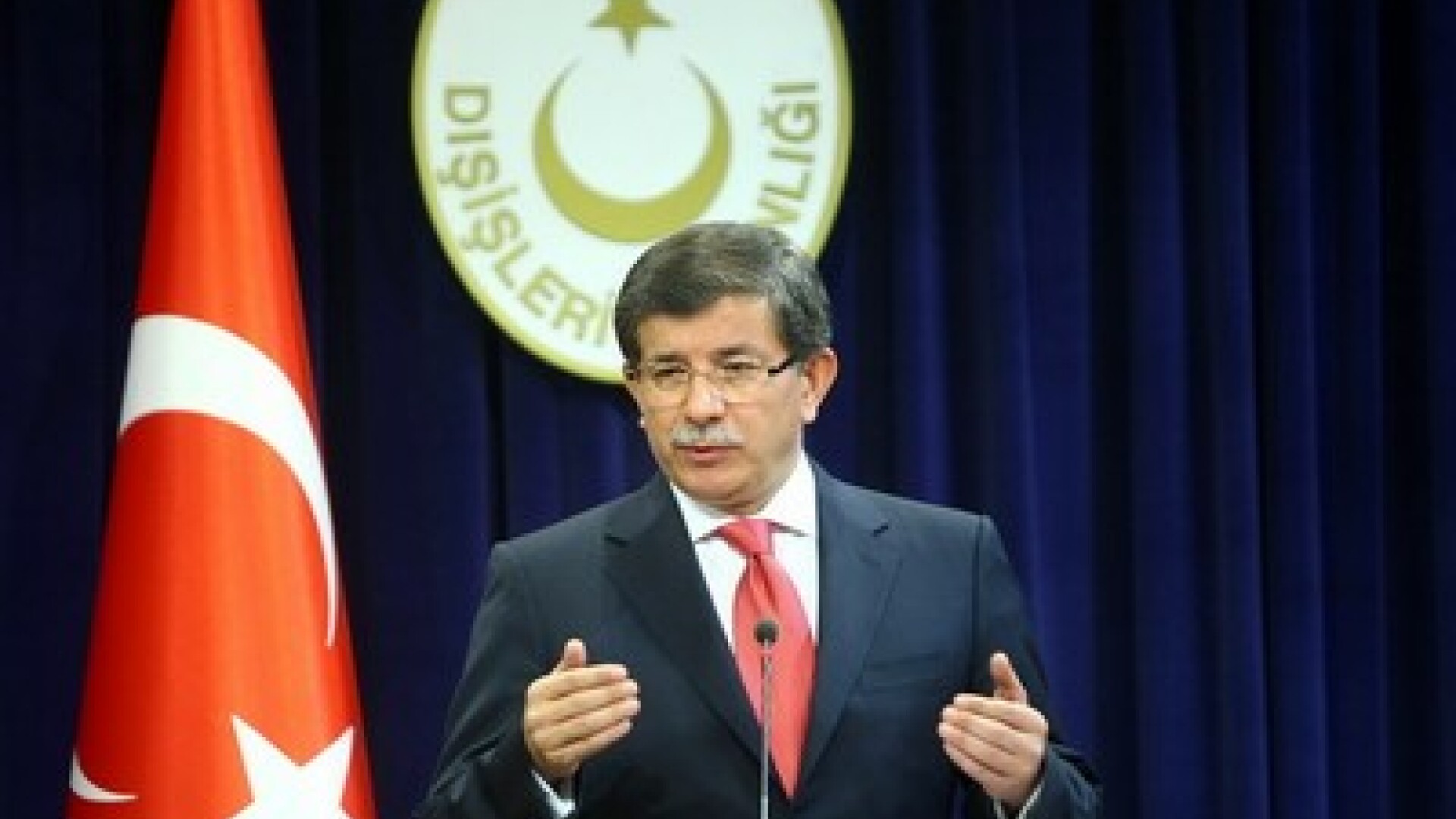 Ministrul turc de externe, Ahmet Davutoglu