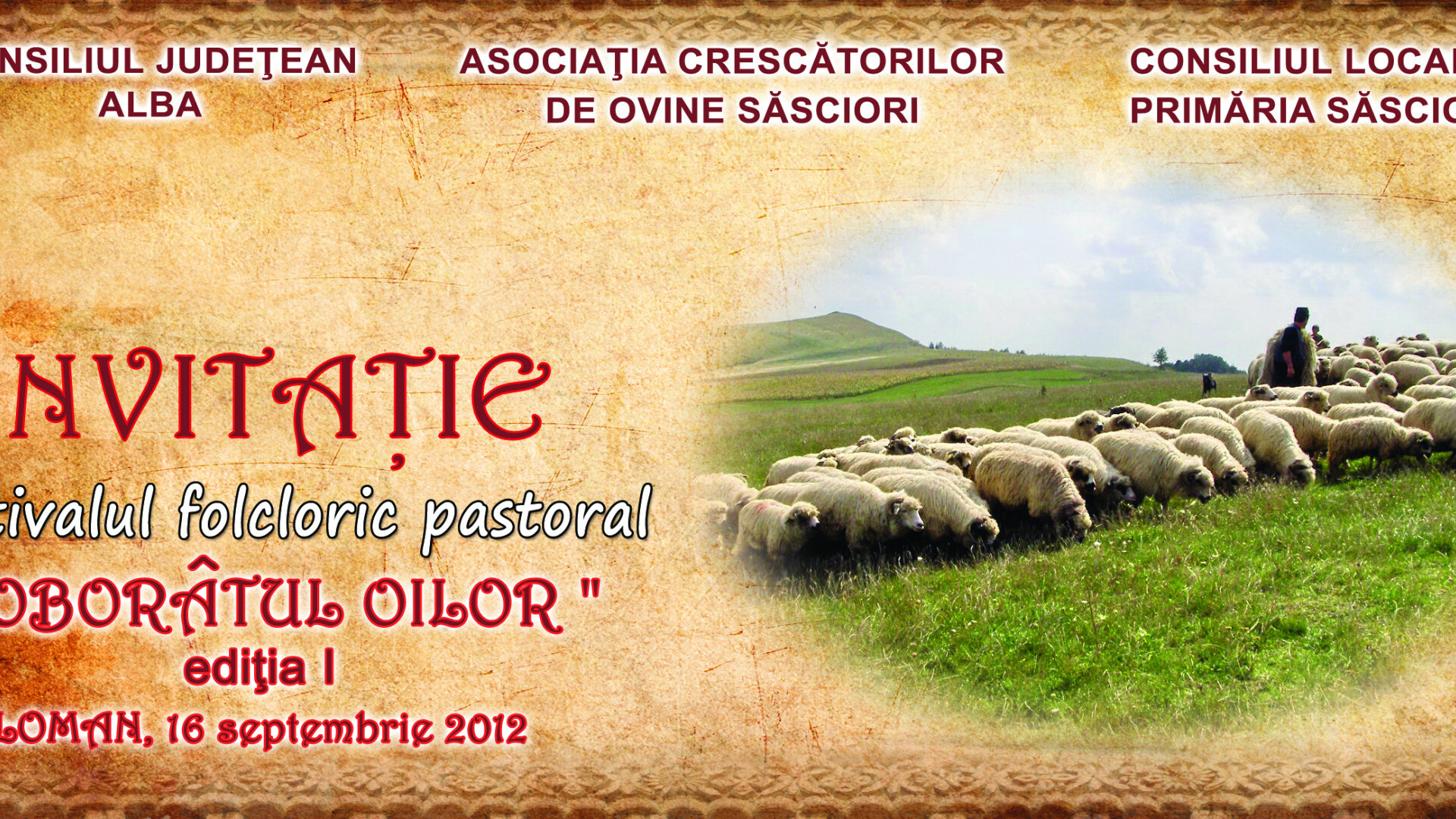 Pastorii din Alba isi coboara oile de la munte pentru iernat