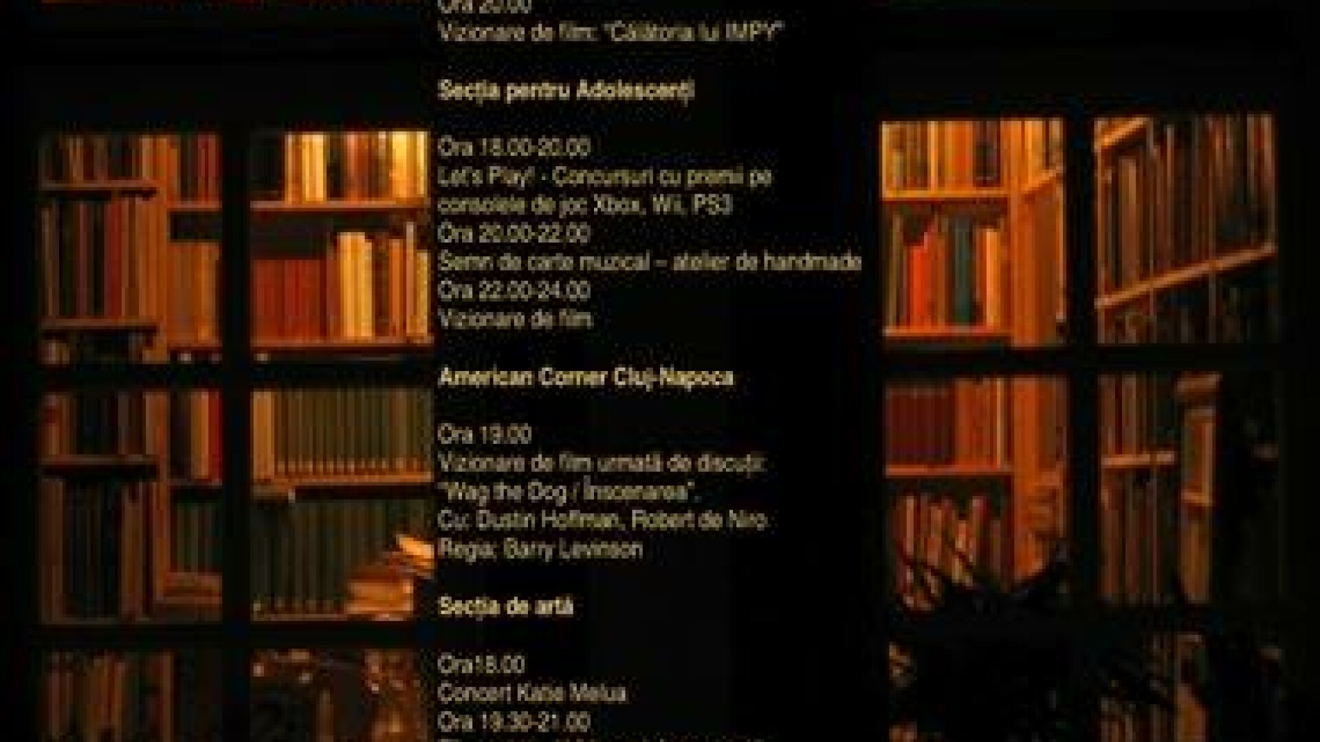 Nocturna Bibliotecilor la Biblioteca Judeteana „Octavian Goga” Cluj